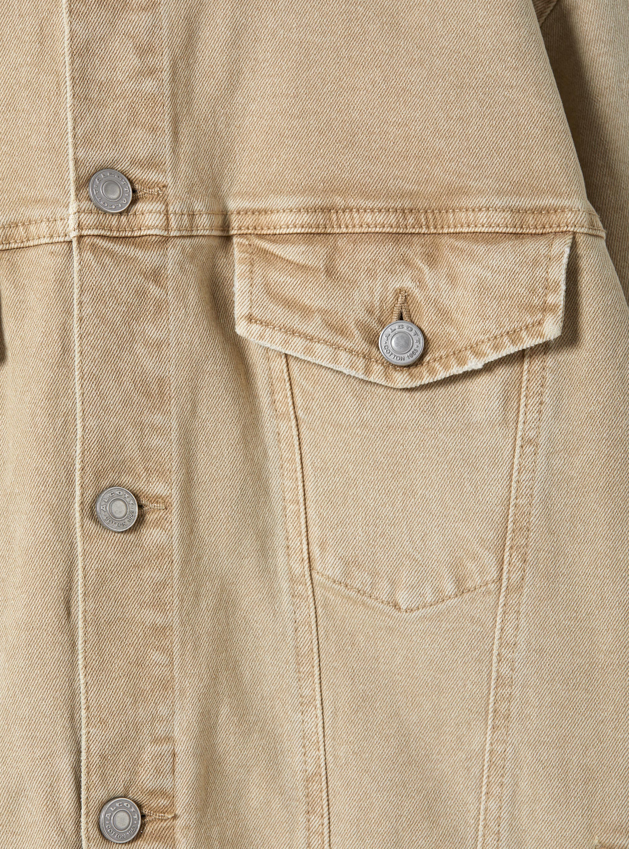 Stretch twill denim jacket, BG2 BEIGE MEDIUM