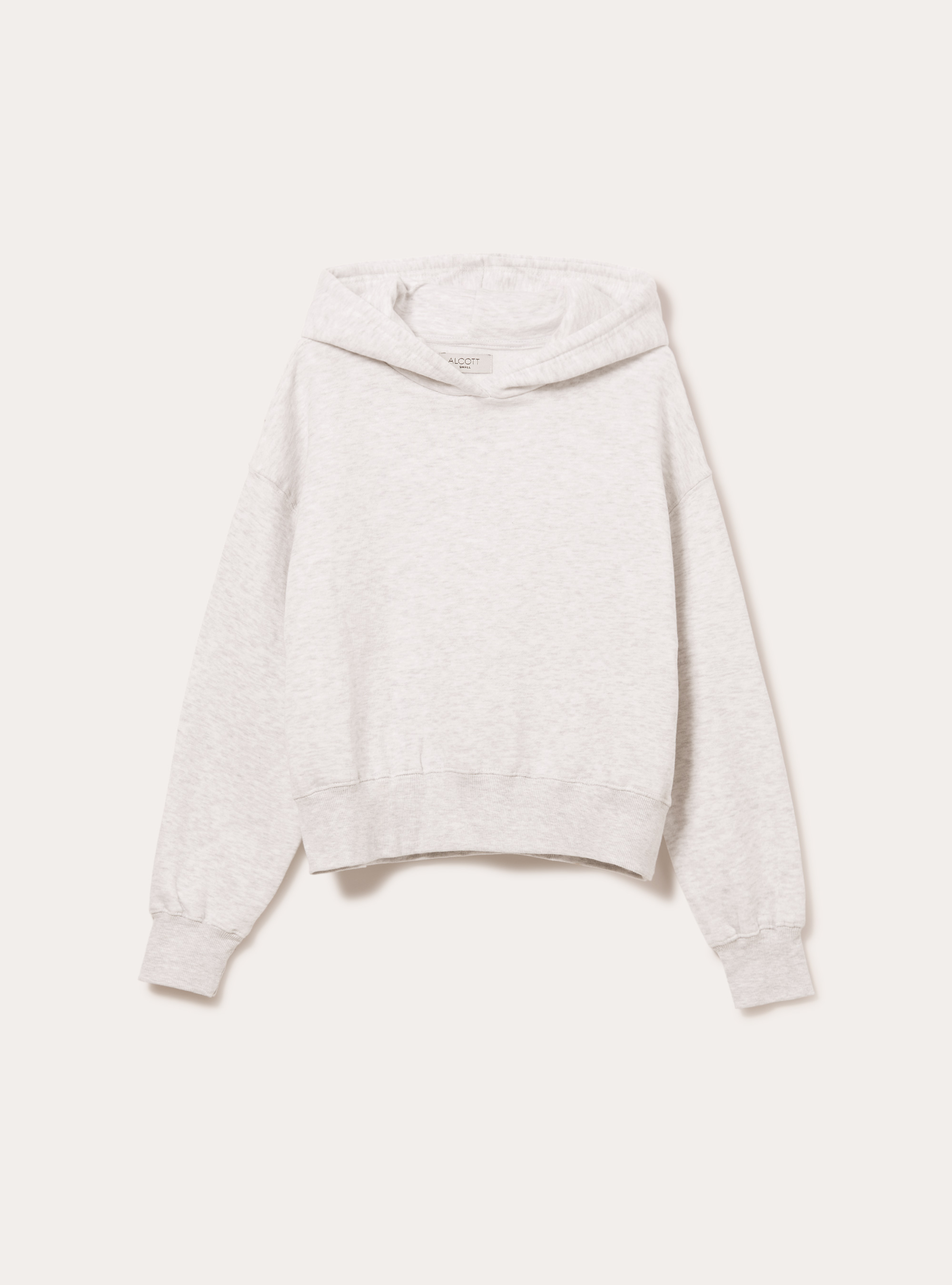 Sweat à capuche coupe boxy, MGY3 GREY MEL LIGHT