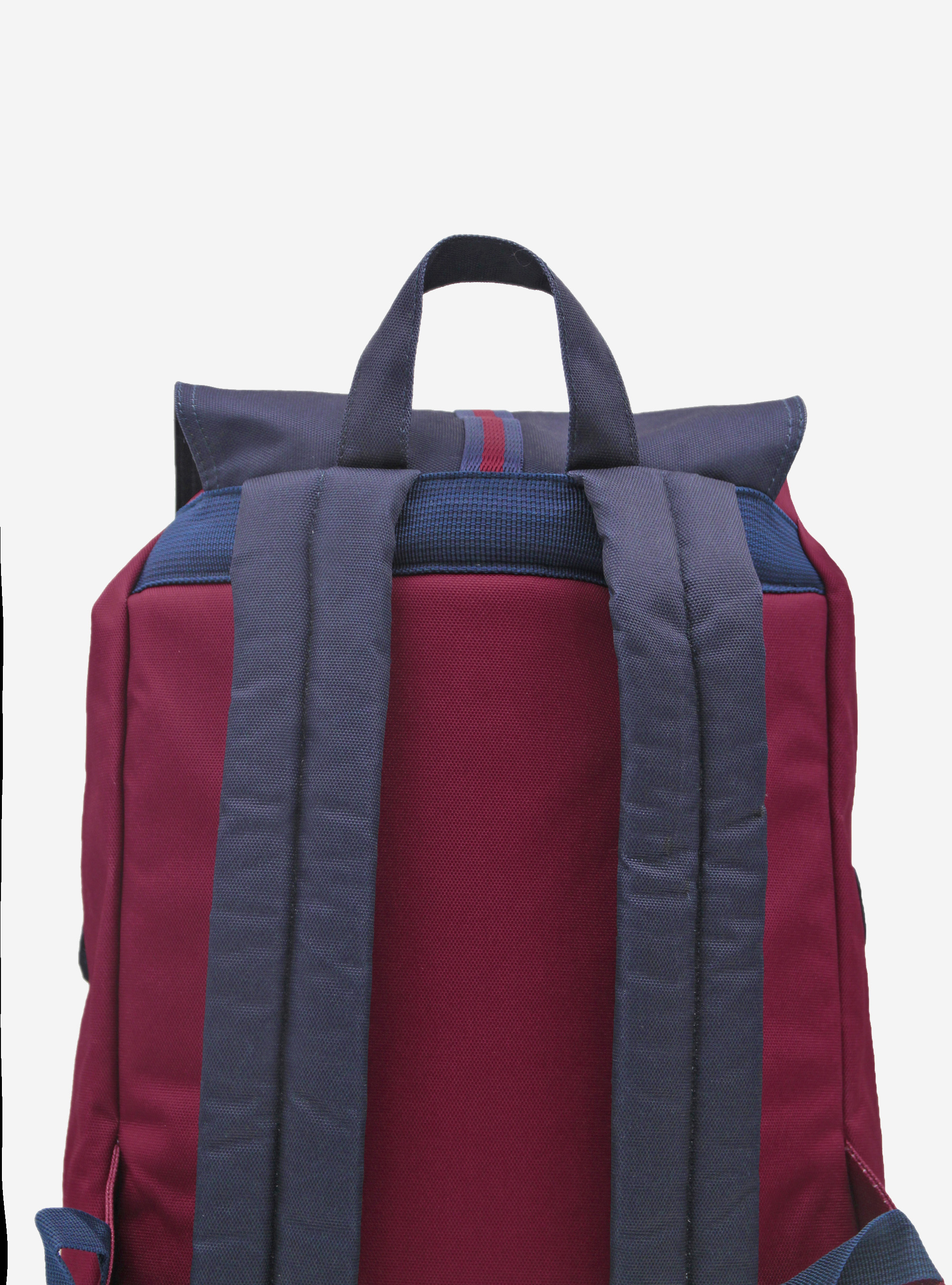 Sac à dos avec poches et fermetures en faux cuir, C758 BORDEAUX