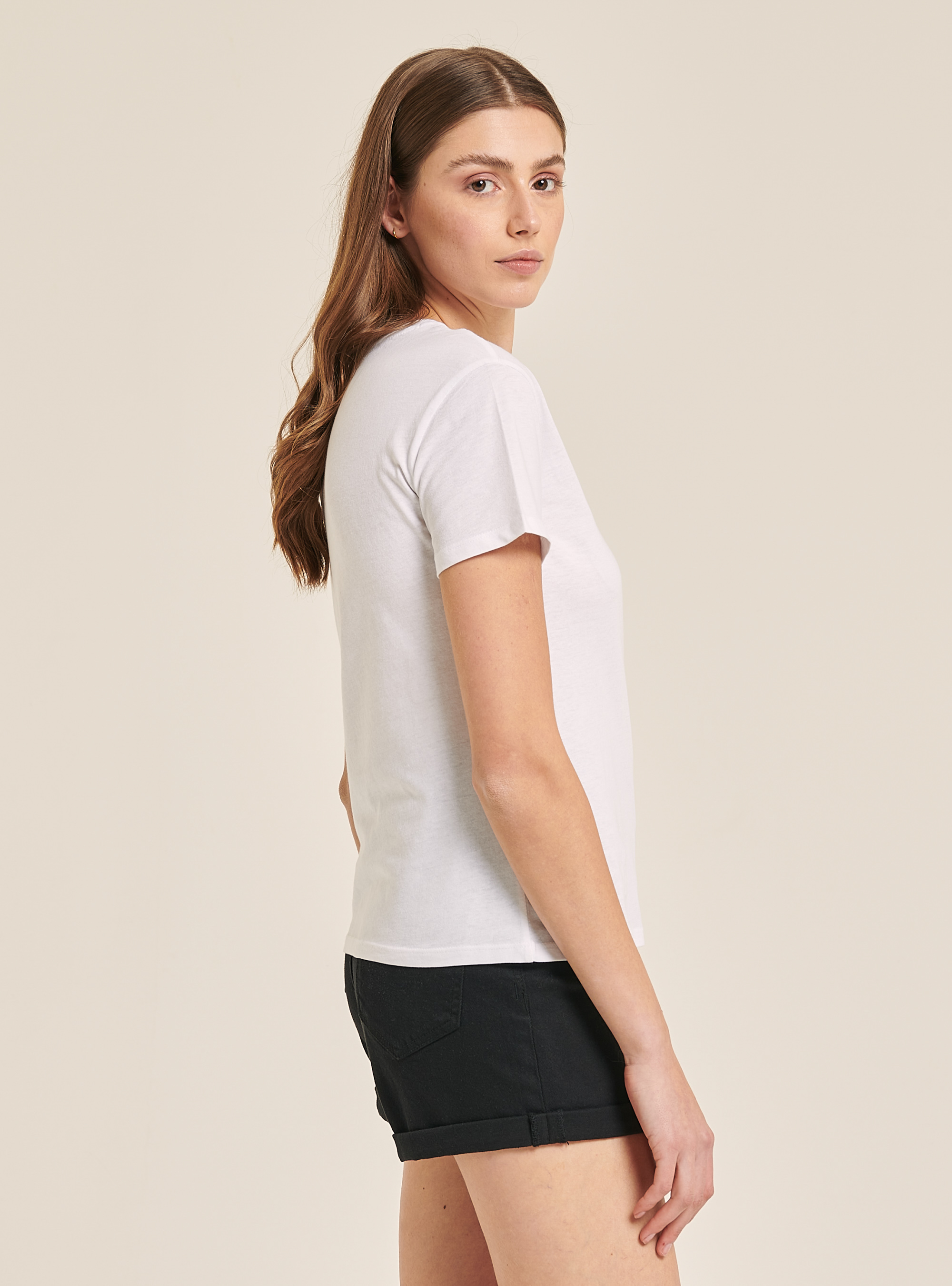 T-shirt with comfort fit lettering print, WHITE