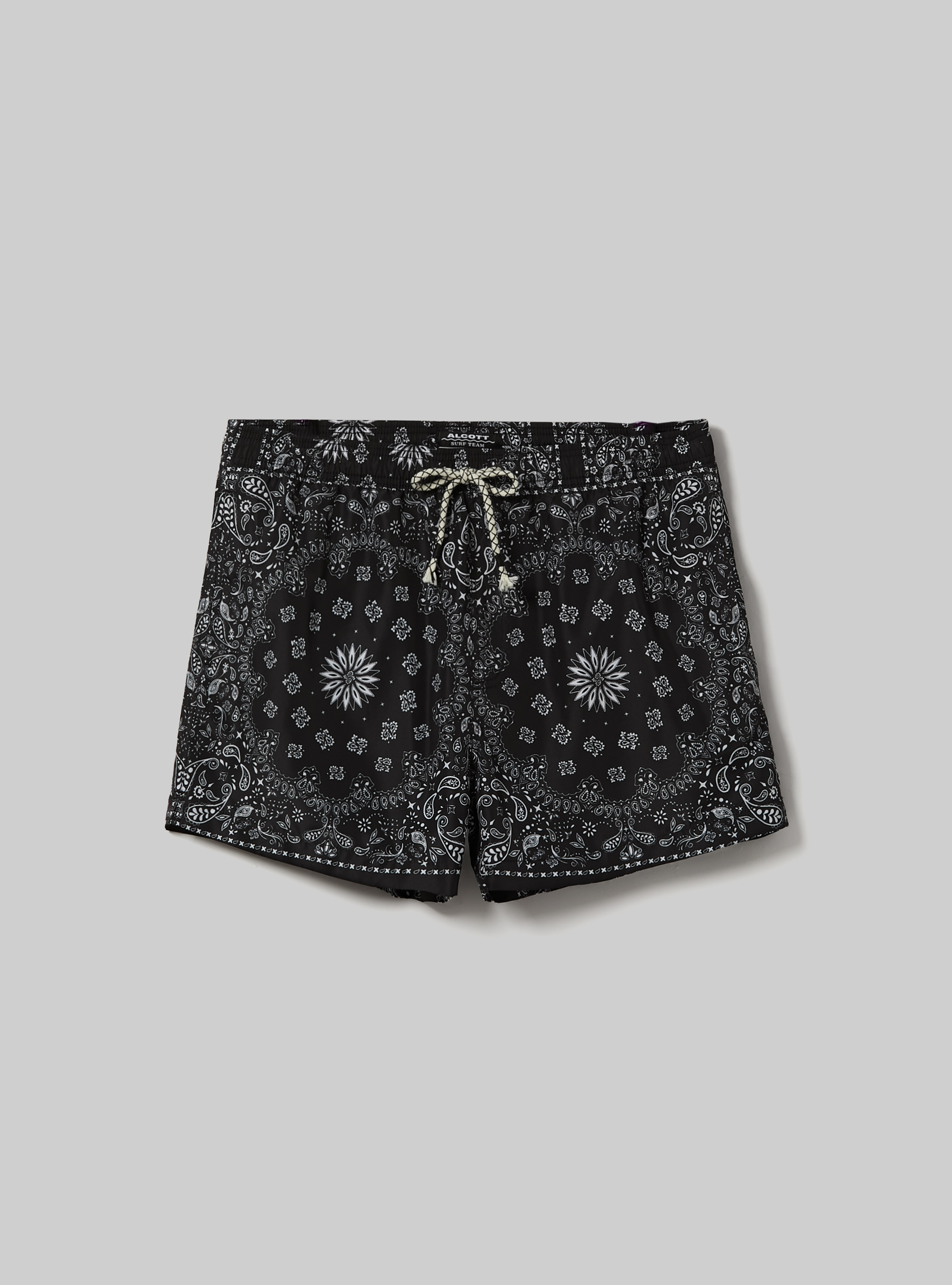 Costume con stampa Paisley, BK1 BLACK
