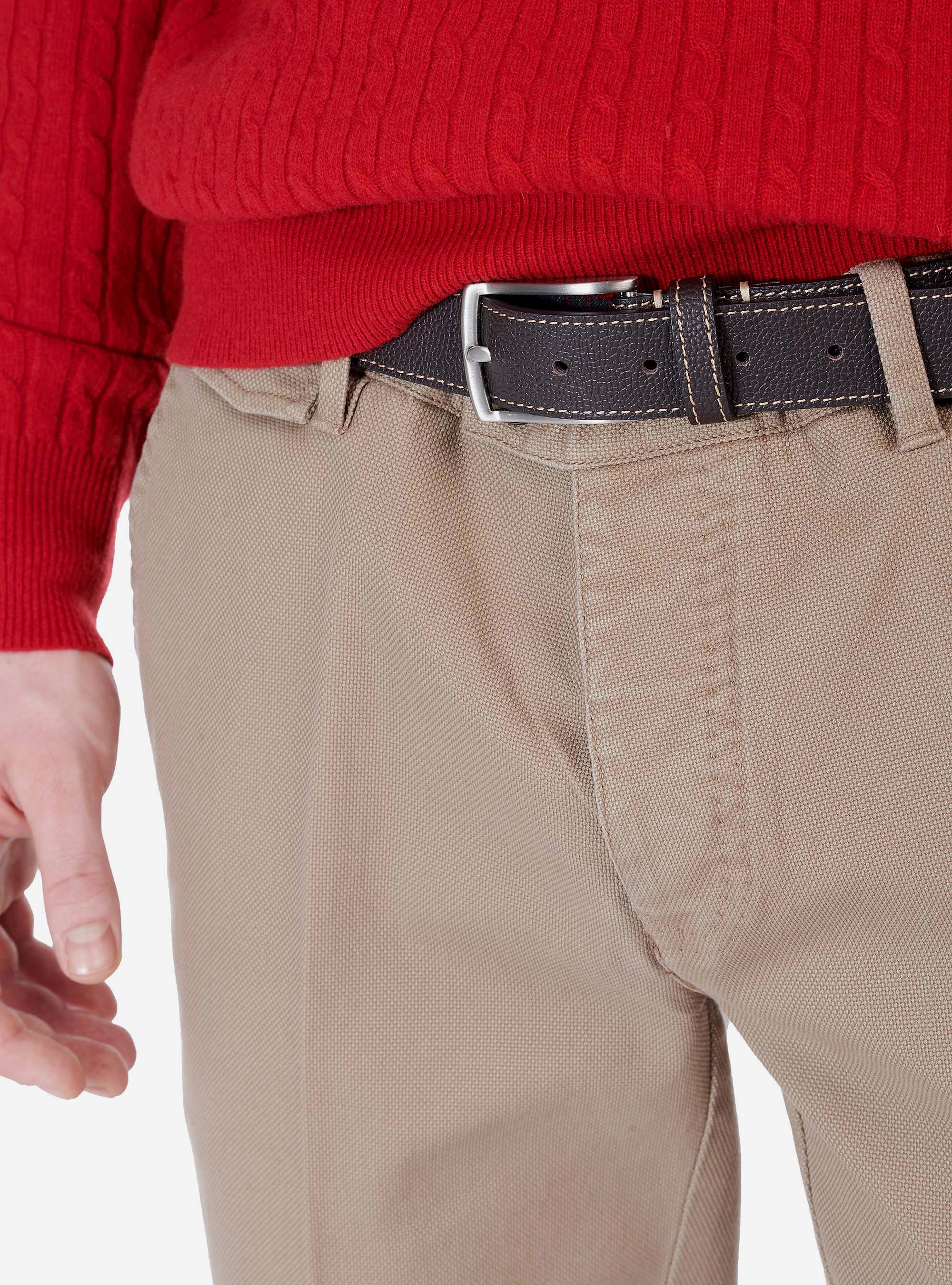 LEATHER BELT, DARK BROWN