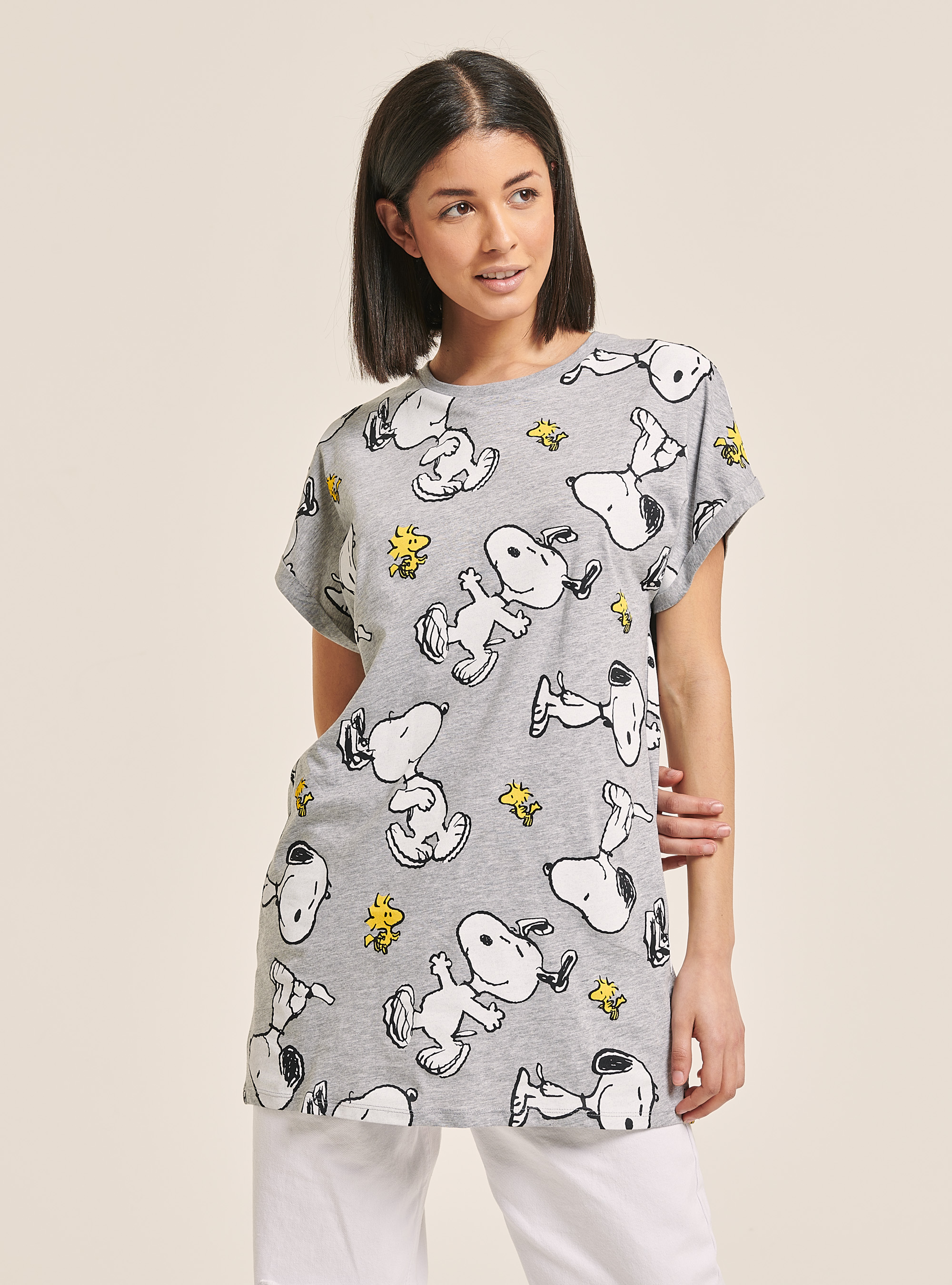 T-shirt The Peanuts for Alcott, LIGHT GREY MELANGE