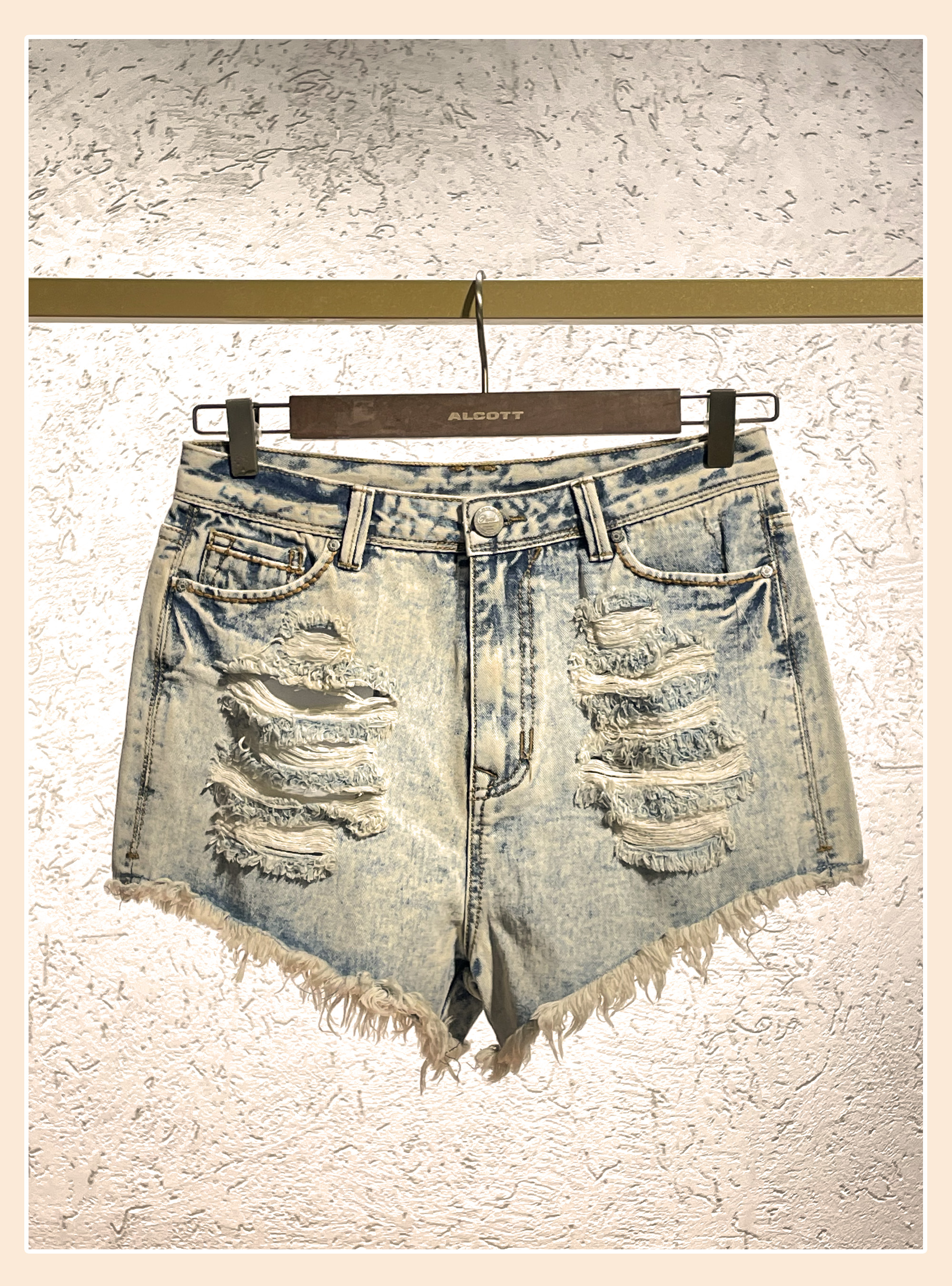 Shorts in denim PAUL, AZZURRO