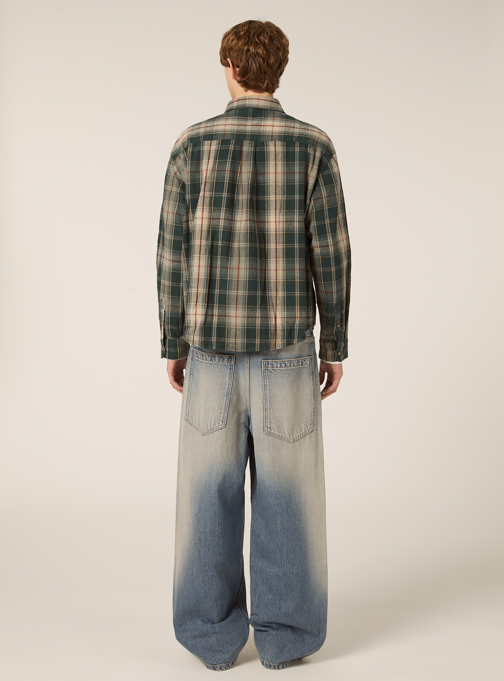 Camicia flanella quadri, GN1 GREEN DARK