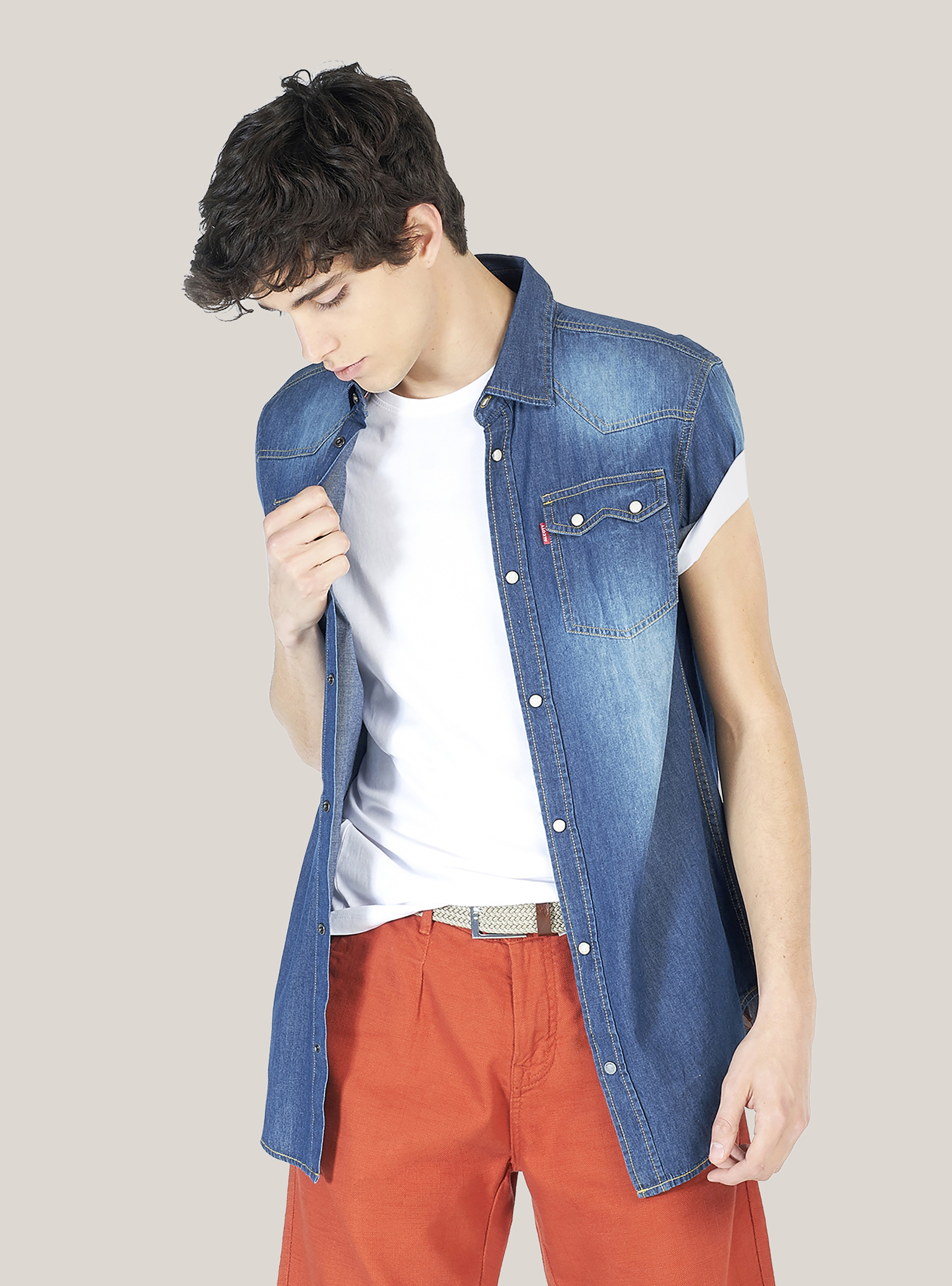 Maglietta con dettaglio stampa lettering, BIANCO