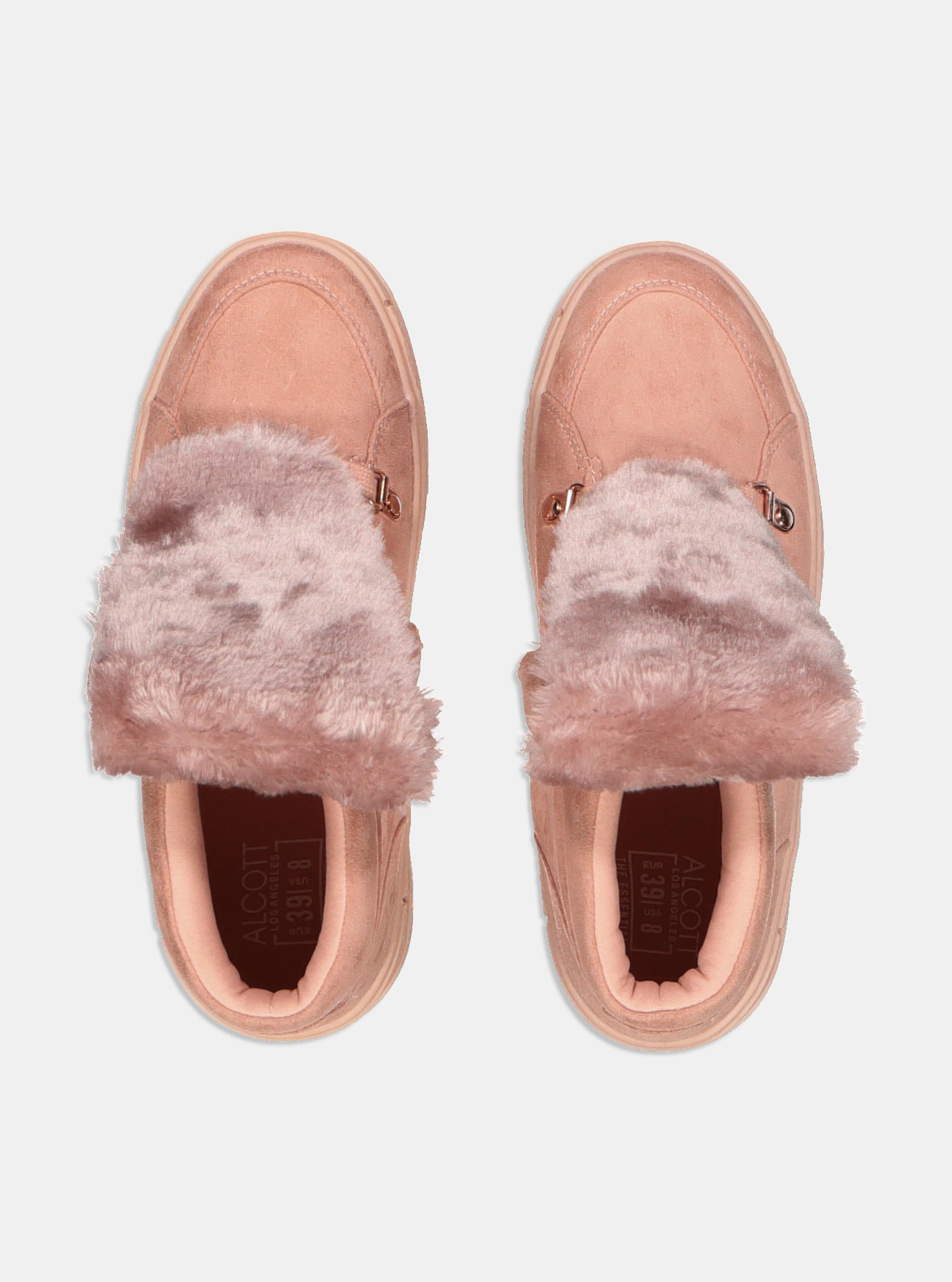 Stivaletto con fur, C051 PINK