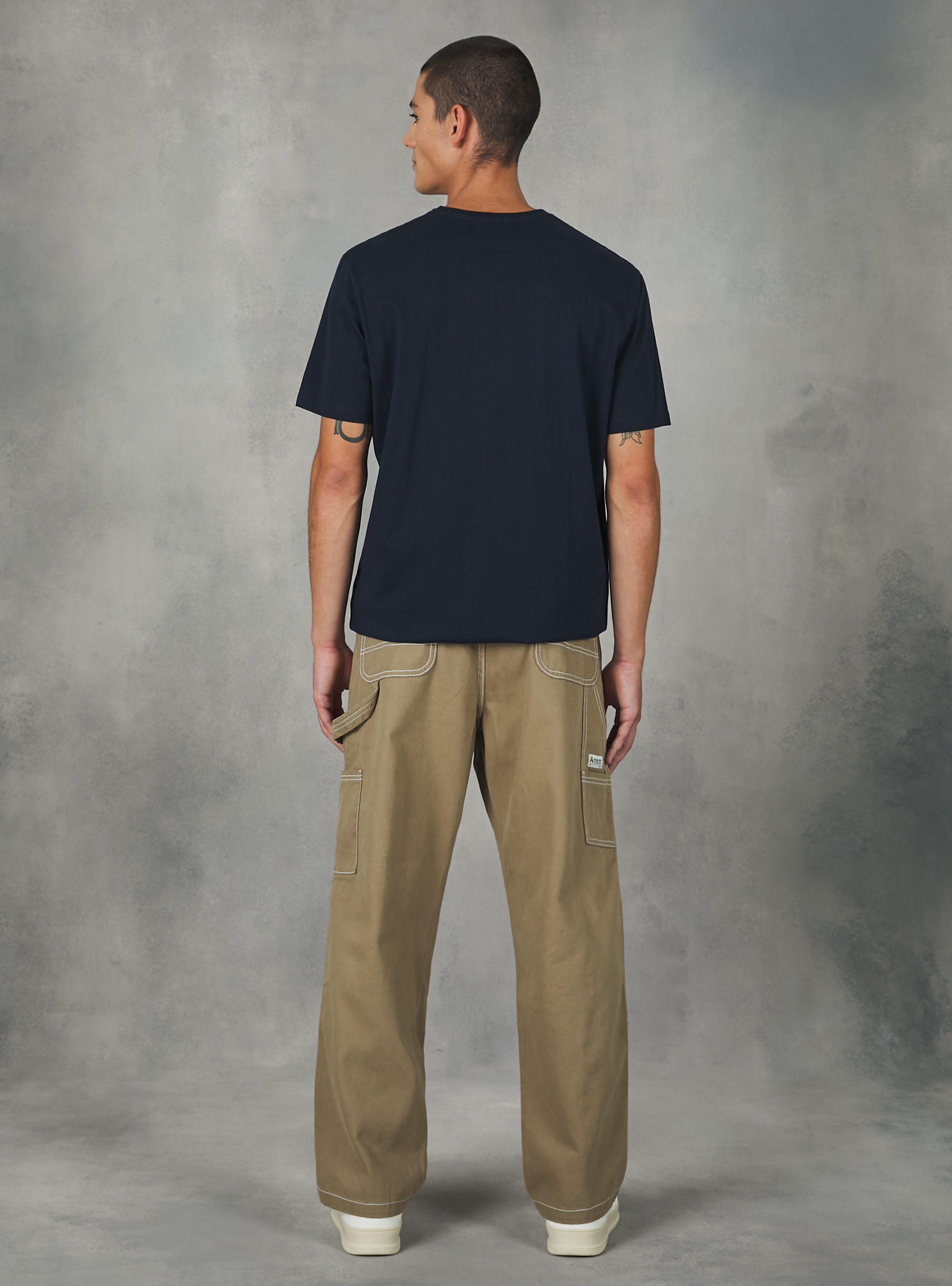 Carpenter canvas trousers, BG1 BEIGE DARK