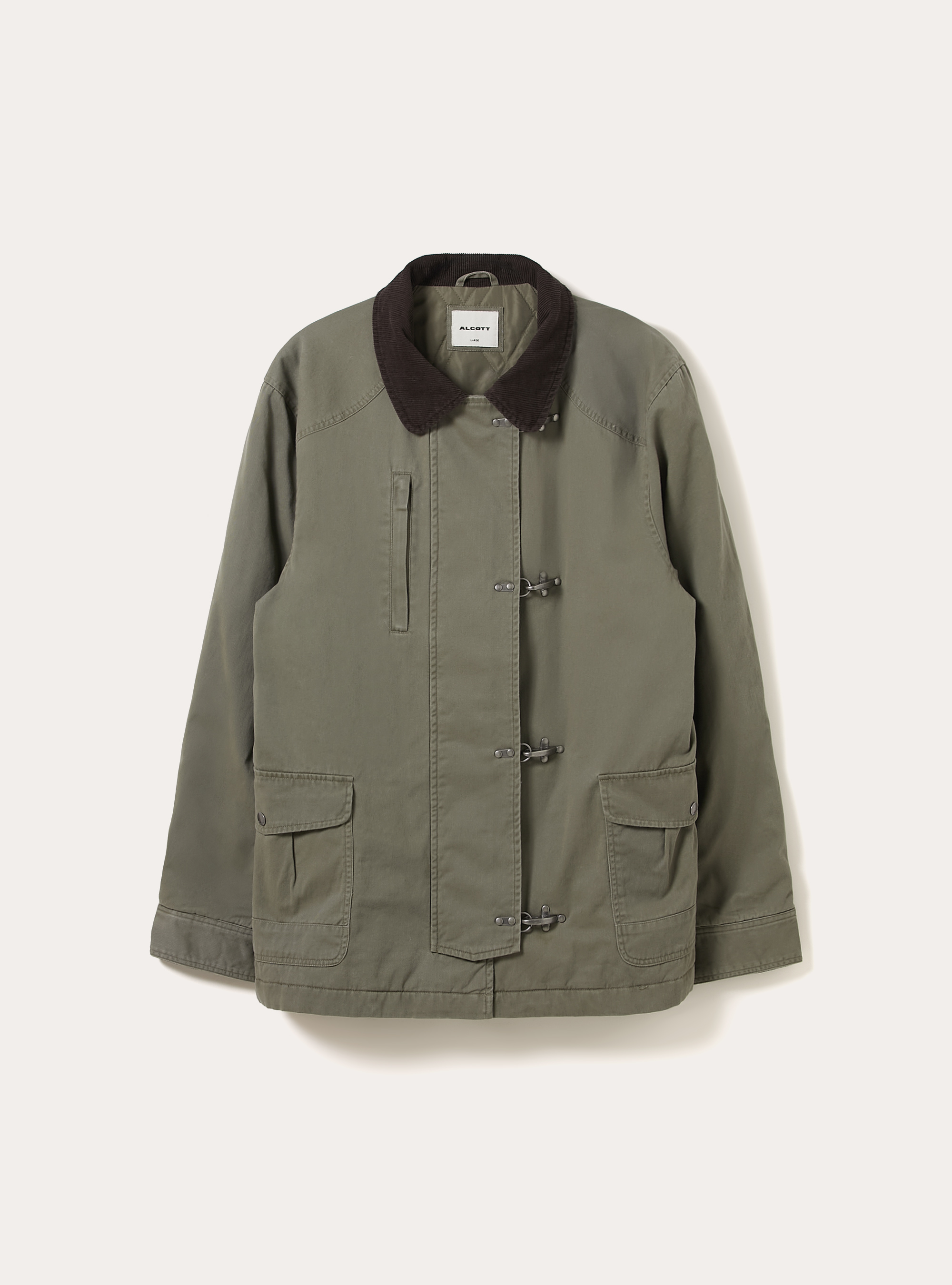 Giubbotto con alamari e collo in velluto, KY2 KAKY MEDIUM