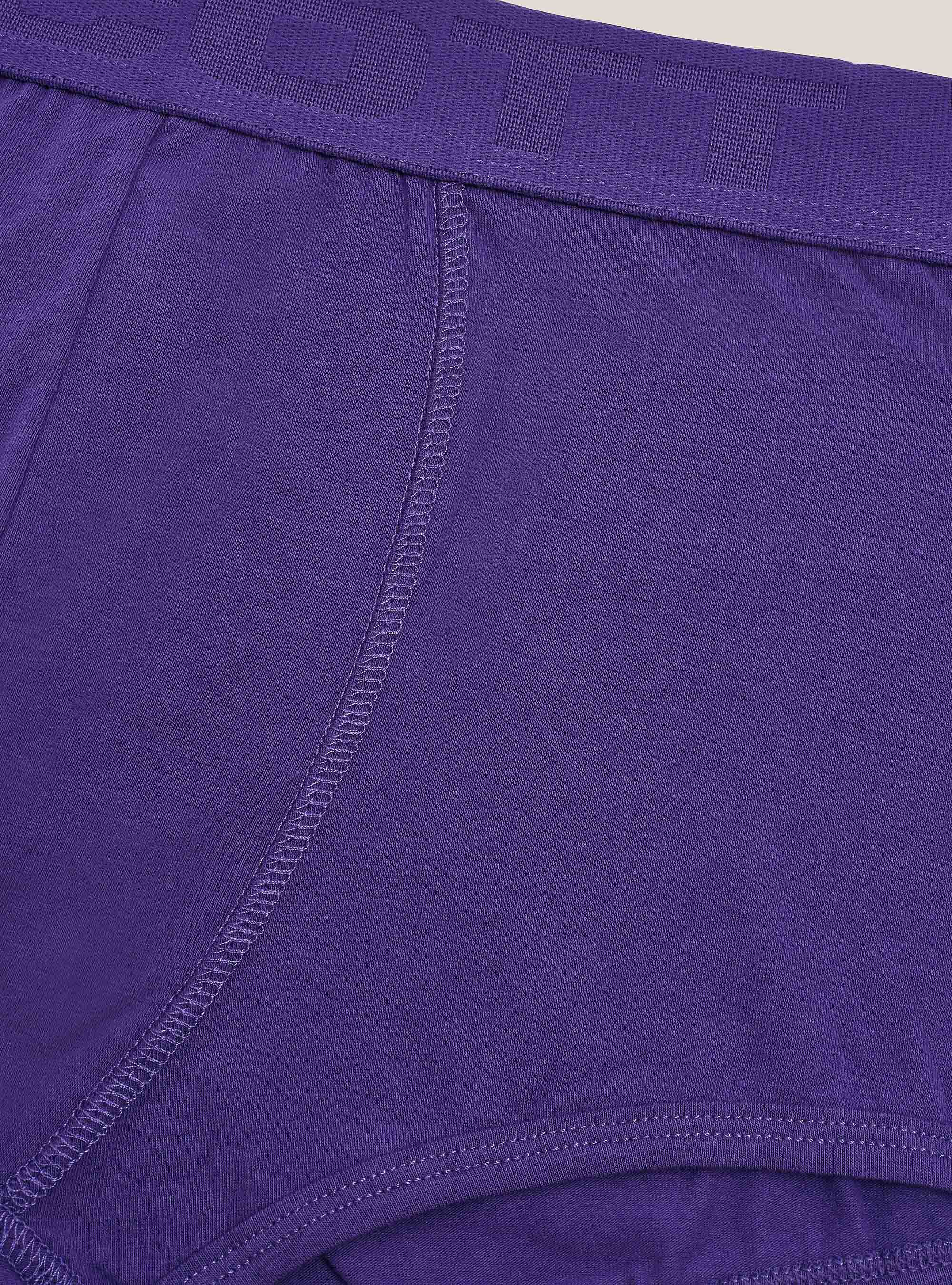 Boxer in cotone elasticizzato con logo, VI2 VIOLET MEDIUM