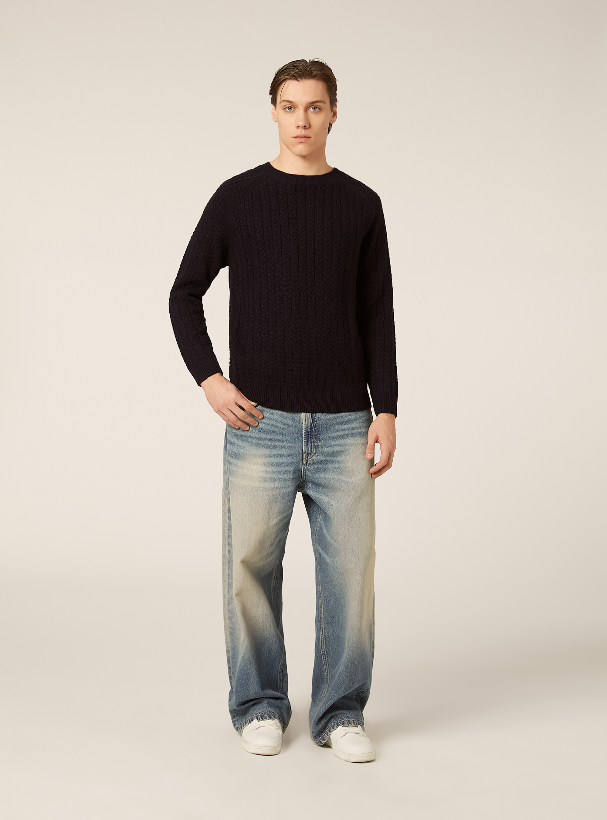 Maglione girocollo, NA2 NAVY MEDIUM