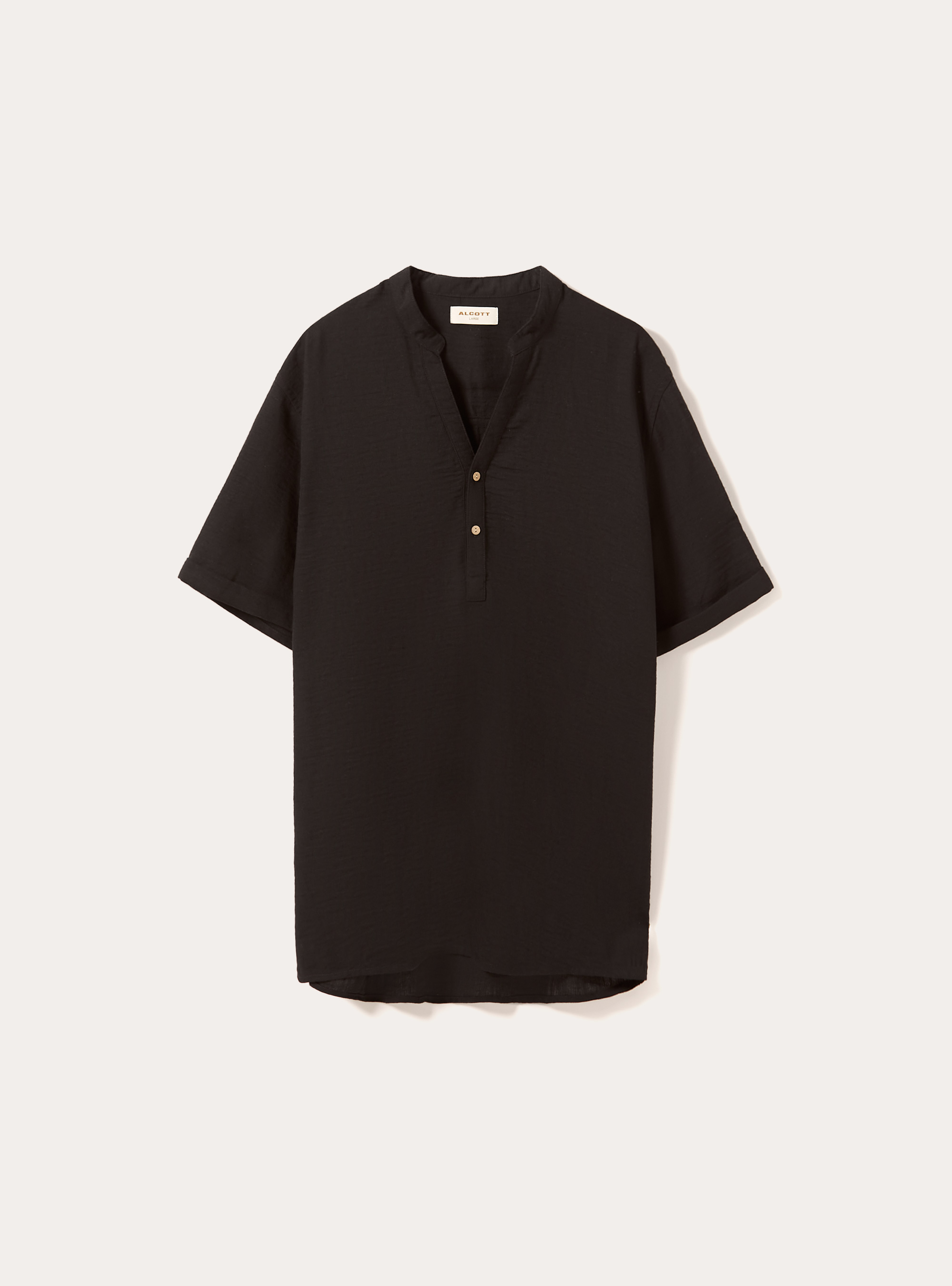 Chemise &agrave; col cor&eacute;en, BK1 BLACK