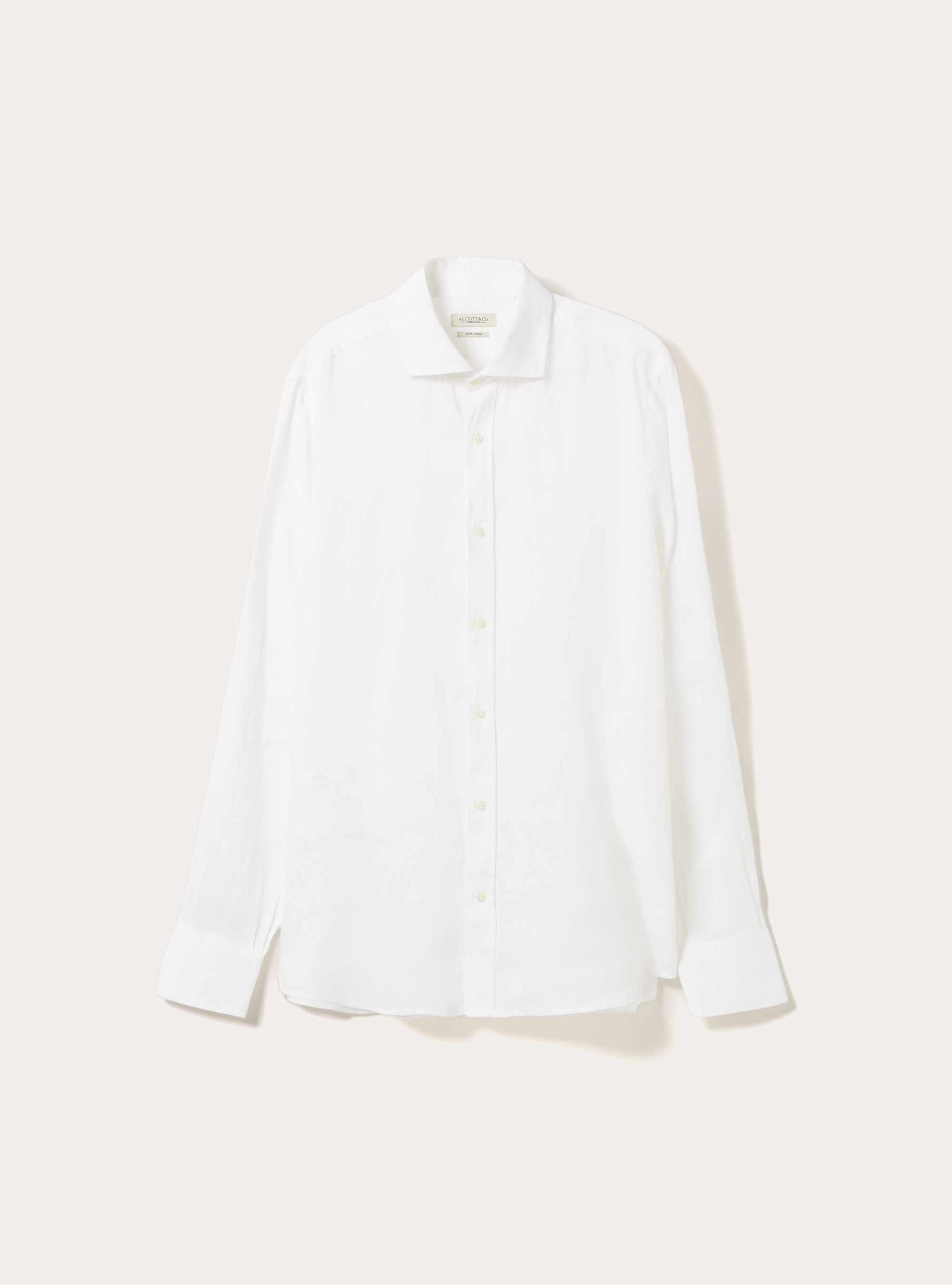 Camicia basica in lino, WH3 WHITE