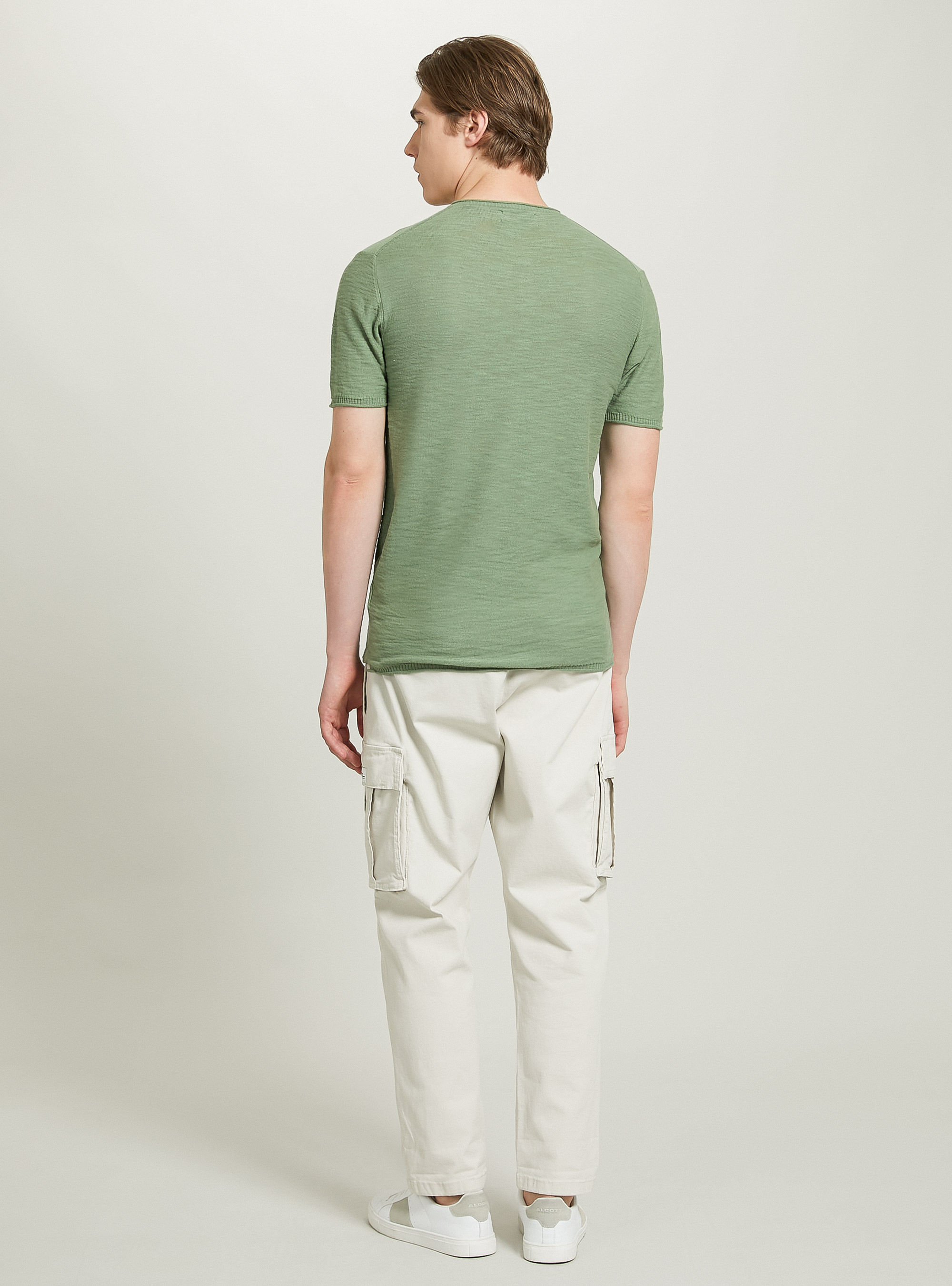 Short-sleeved serafino pullover, KY3 KAKY LIGHT