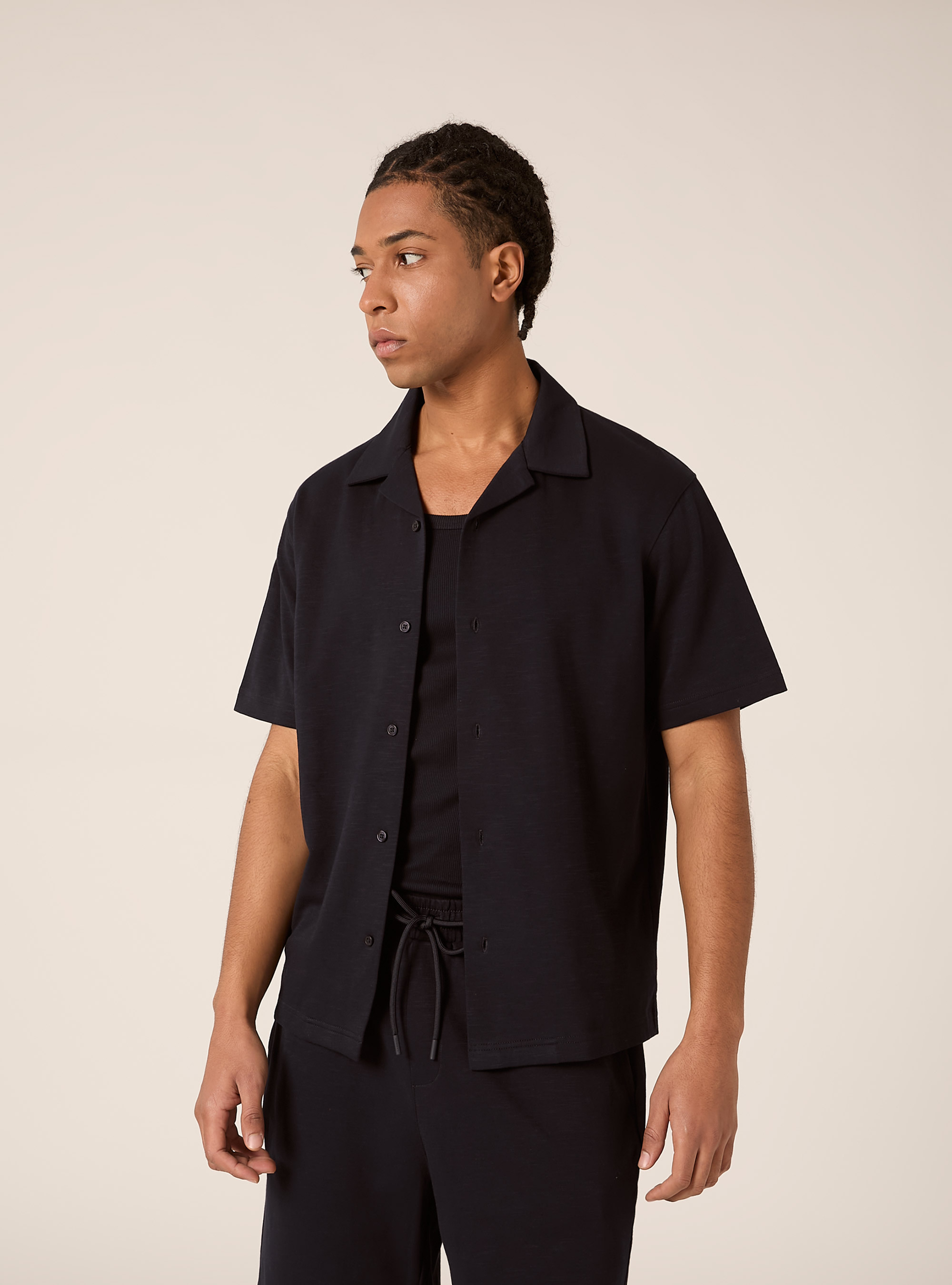 Camisa de manga corta de jersey, NA1 NAVY DARK