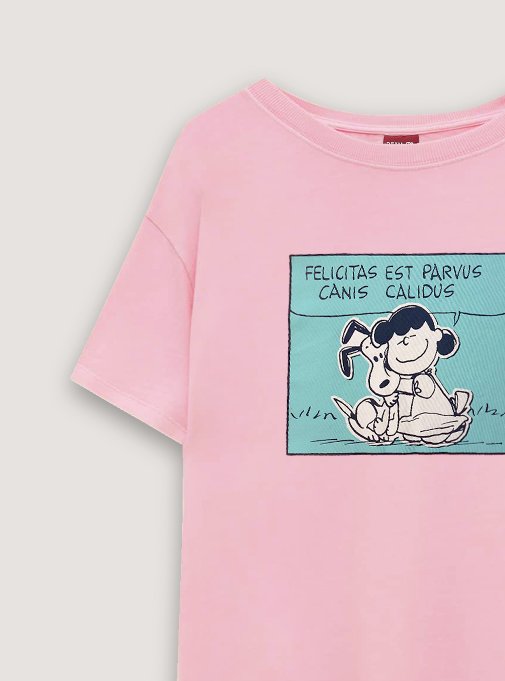 Peanuts x Alcott oversized T-shirt, C4400 PINK