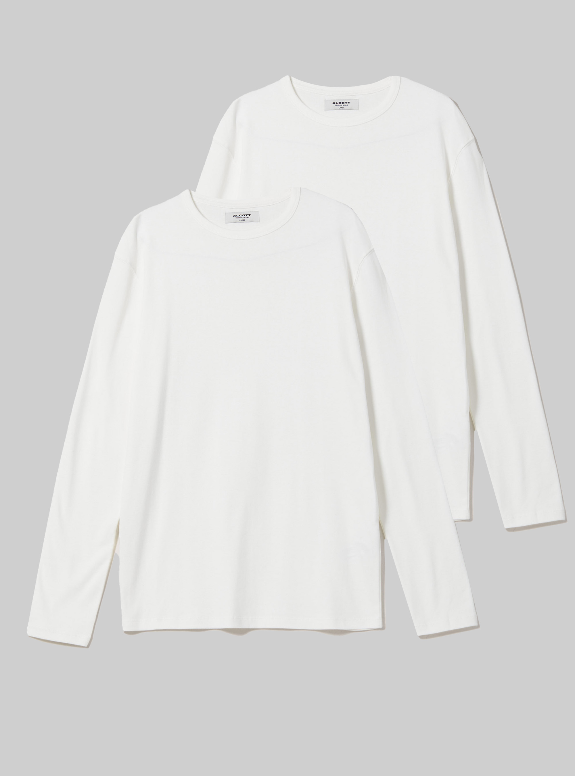 Set of 2 long-sleeved T-shirts, WH2 WHITE
