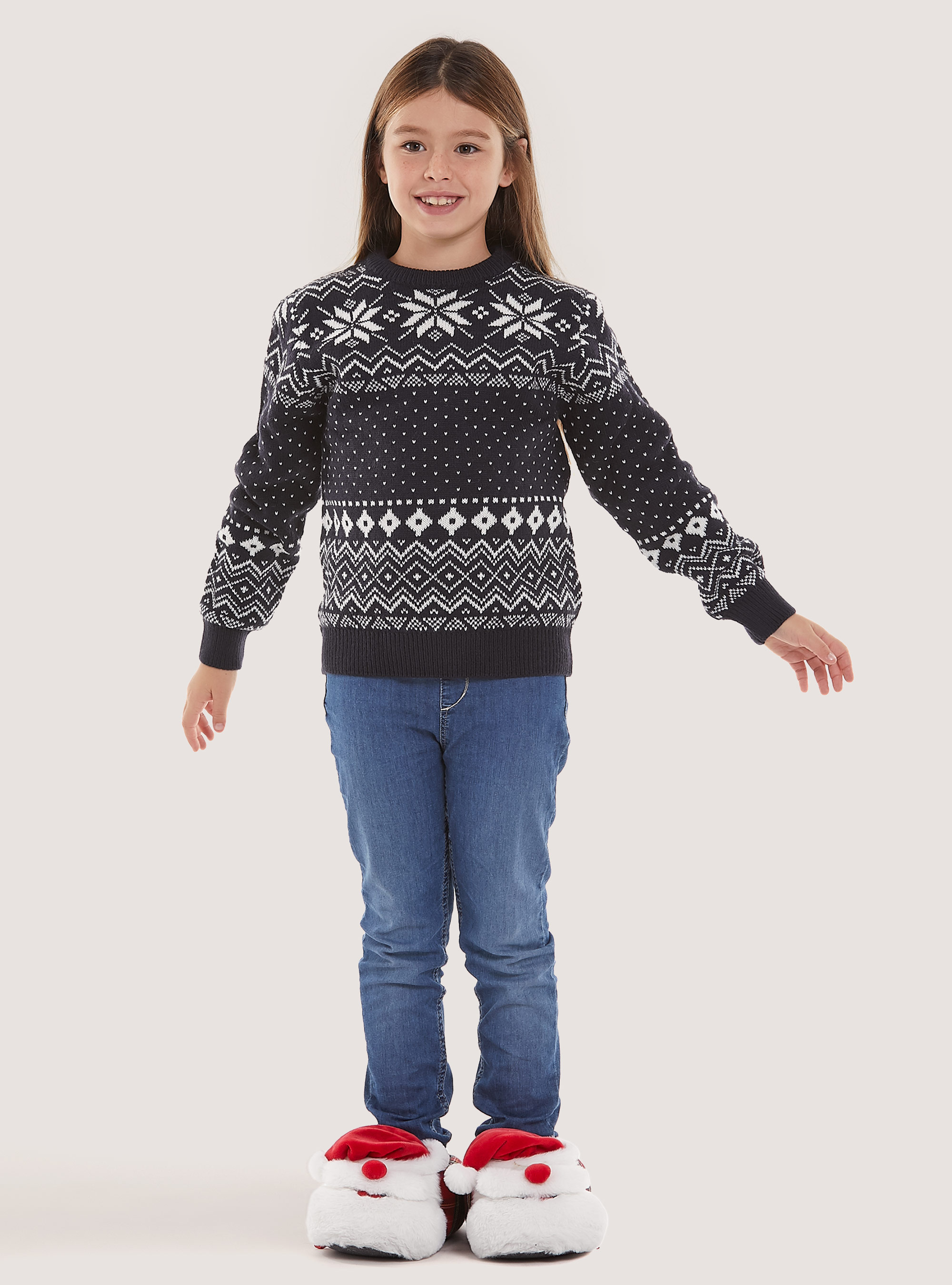 Colección Familiar de Navidad Mini Me Pullover, NA1 NAVY DARK