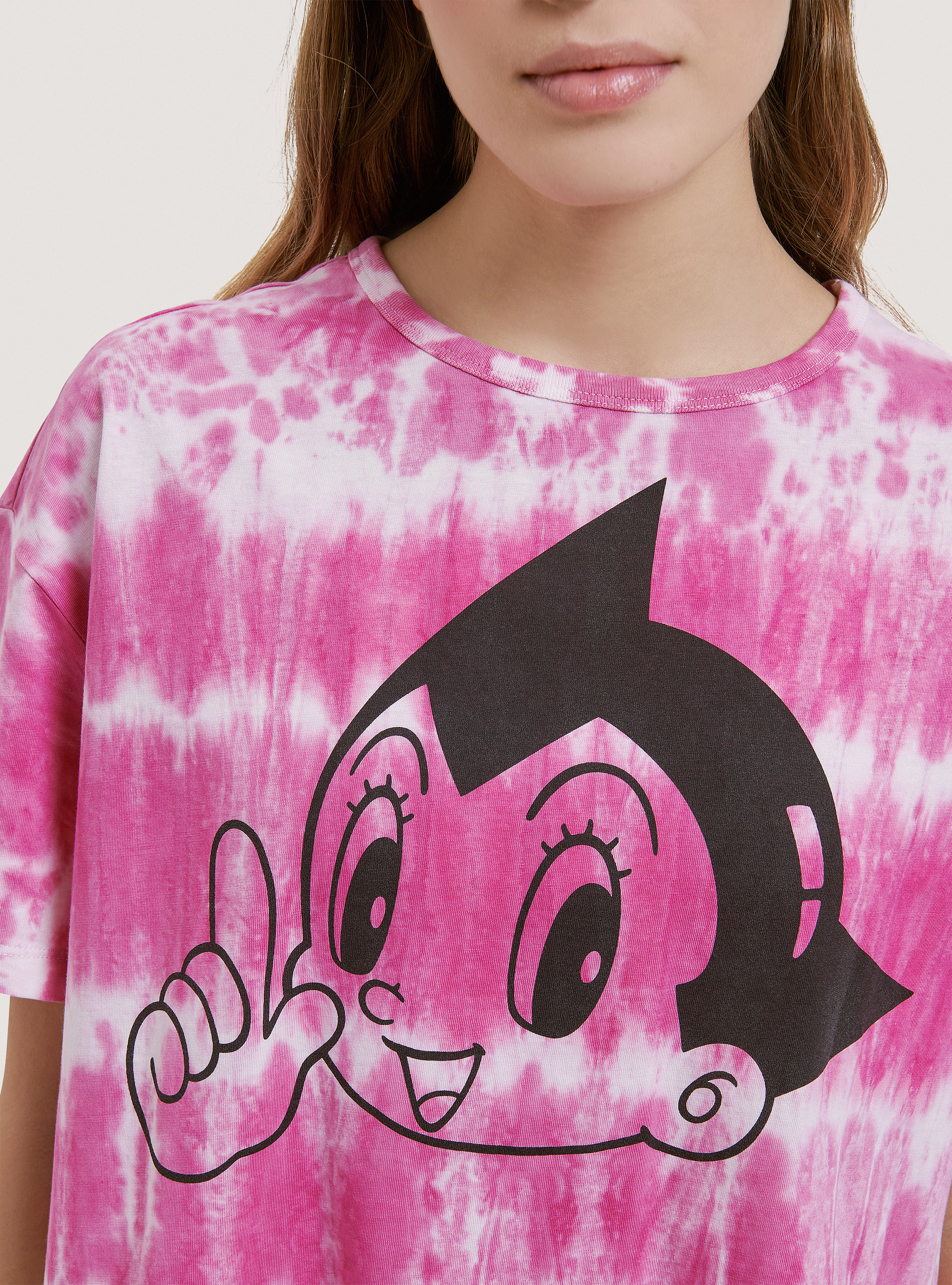 Astro Boy x Alcott cropped t-shirt, C4430 FUXIA