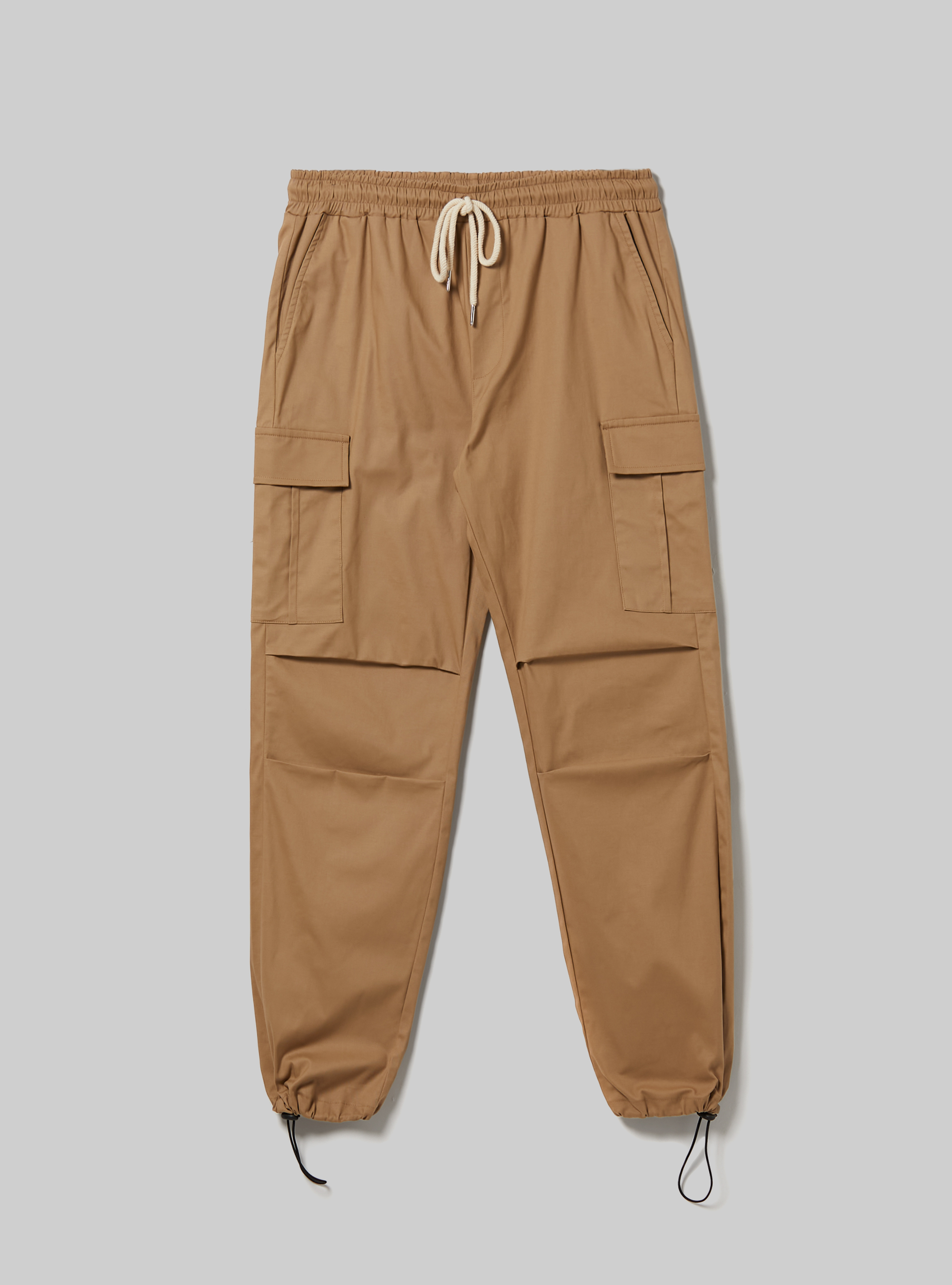 Pantaloni parachute con tasconi, BG1 BEIGE DARK