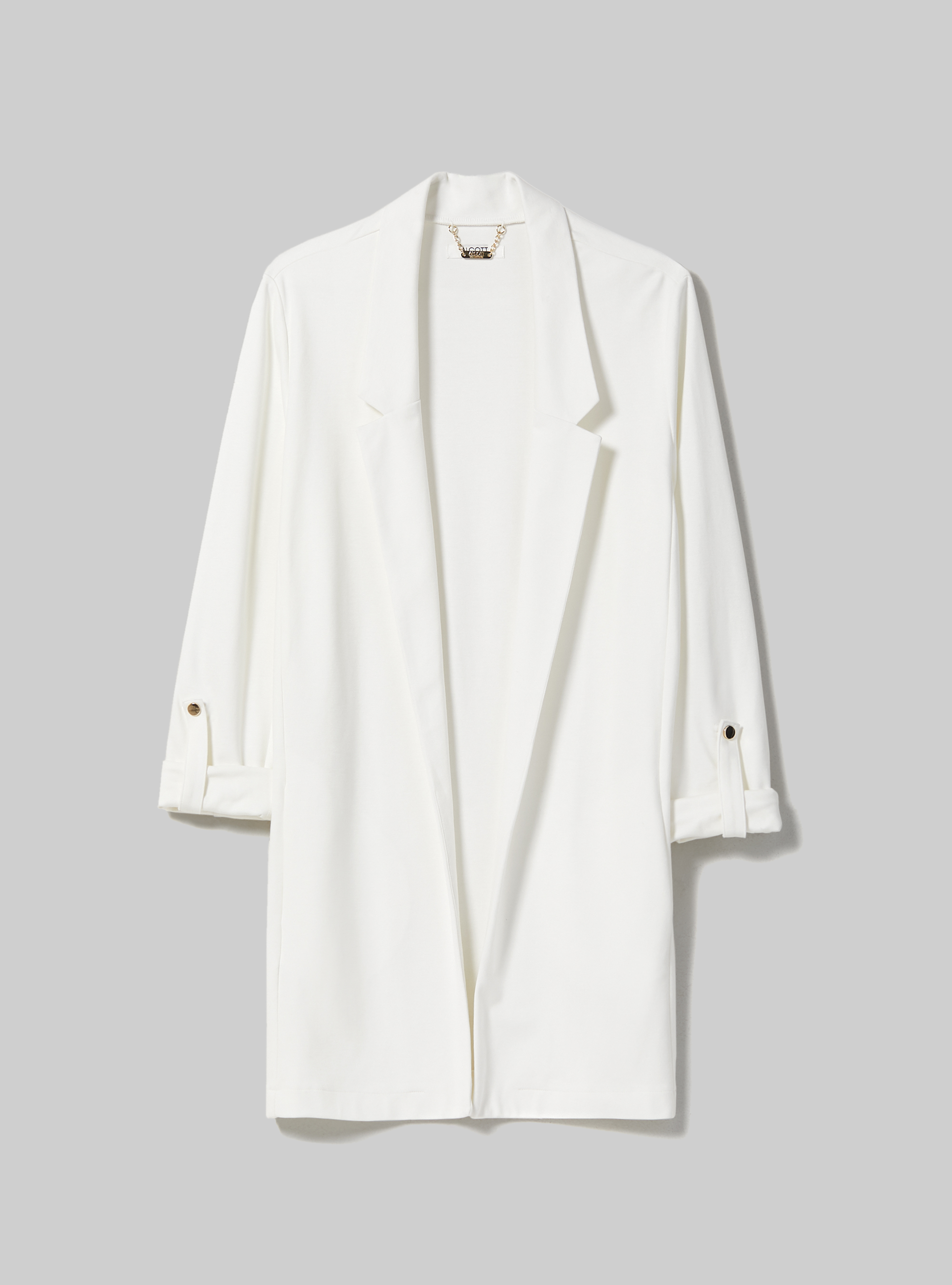 Americana larga lisa, WH1 OFF WHITE