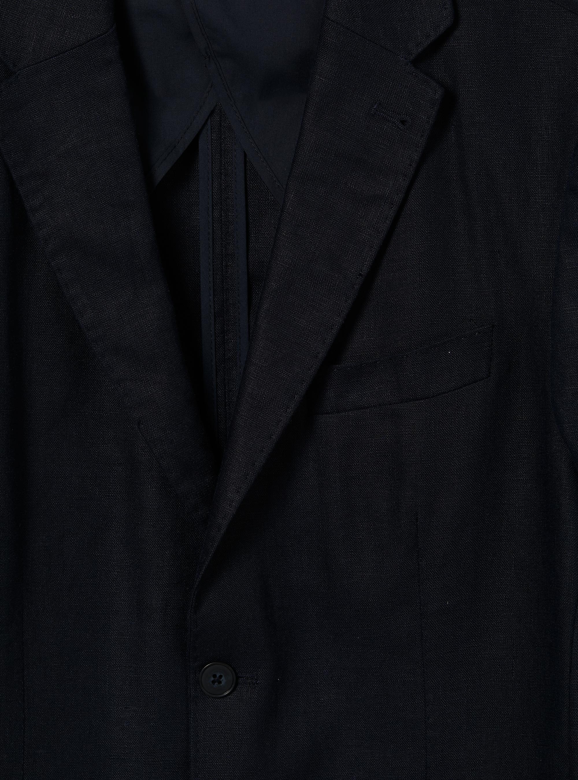 Pure linen jacket, NA1 NAVY DARK