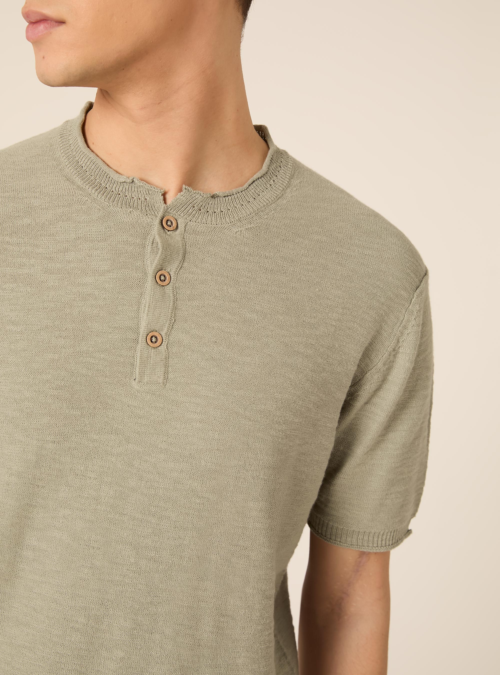 Pullover leggero con collo serafino, SALVIA CHIARO
