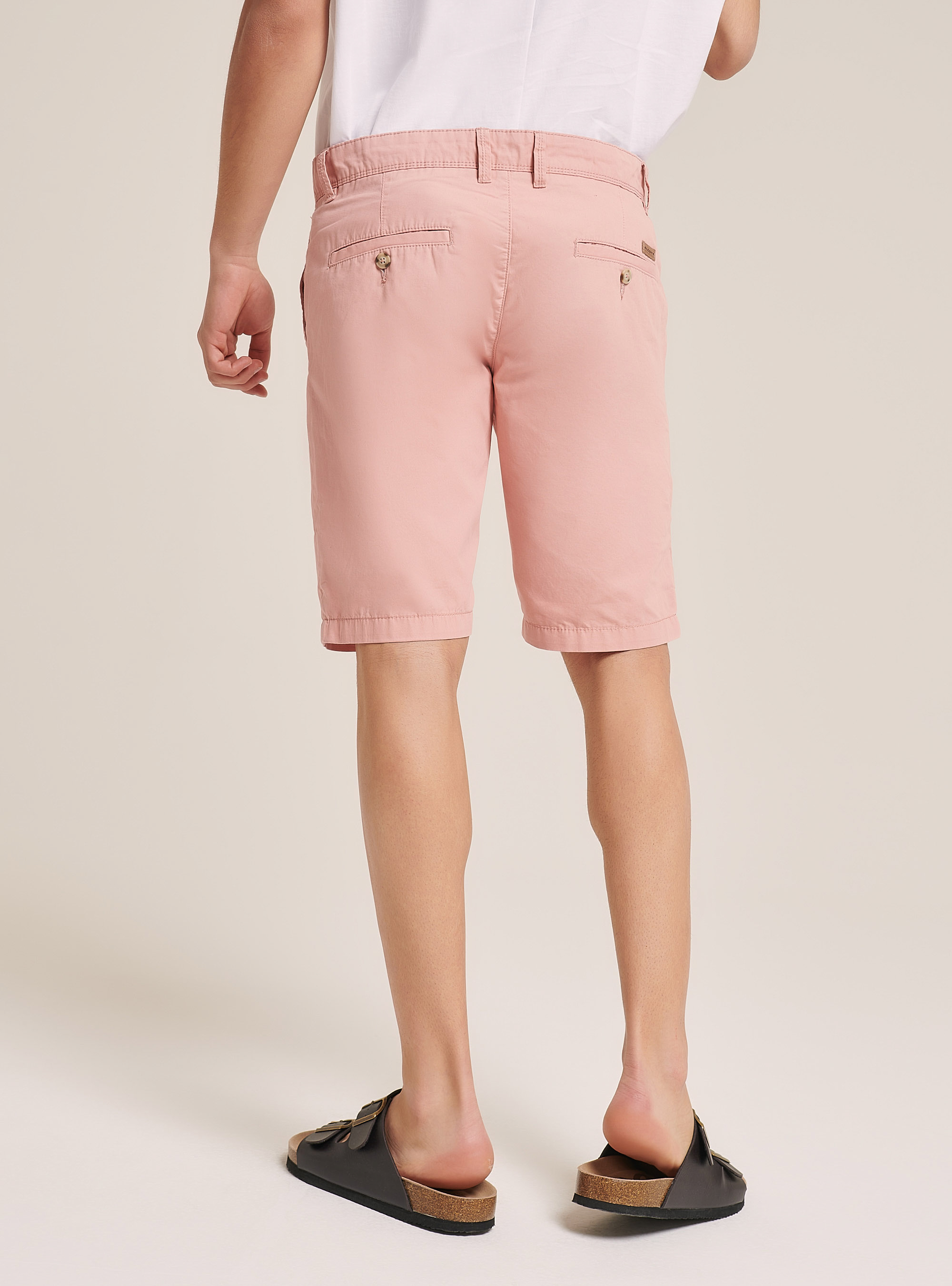 Bermudashorts aus Segeltuchstoff, C5503 PINK