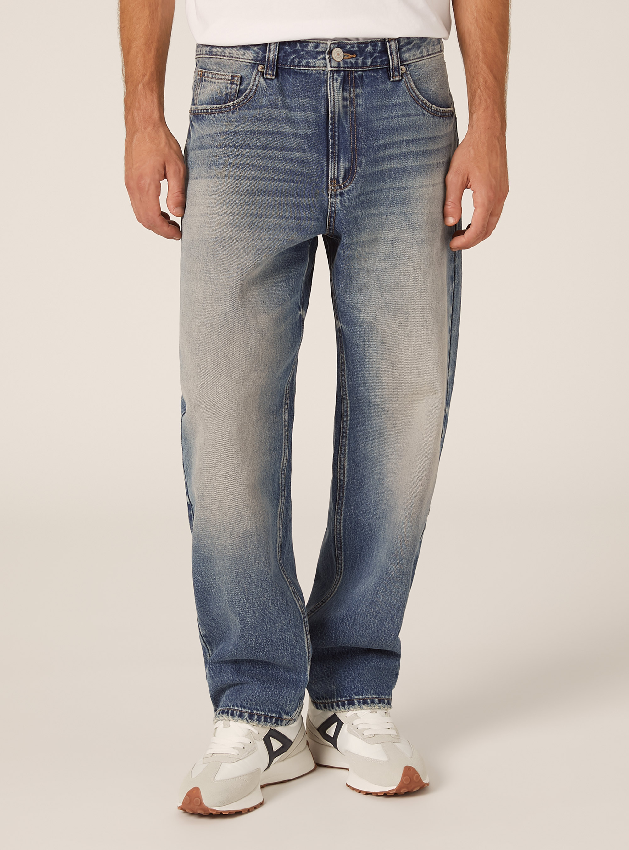 Jeans tapered fit, D003 MEDIUM BLUE