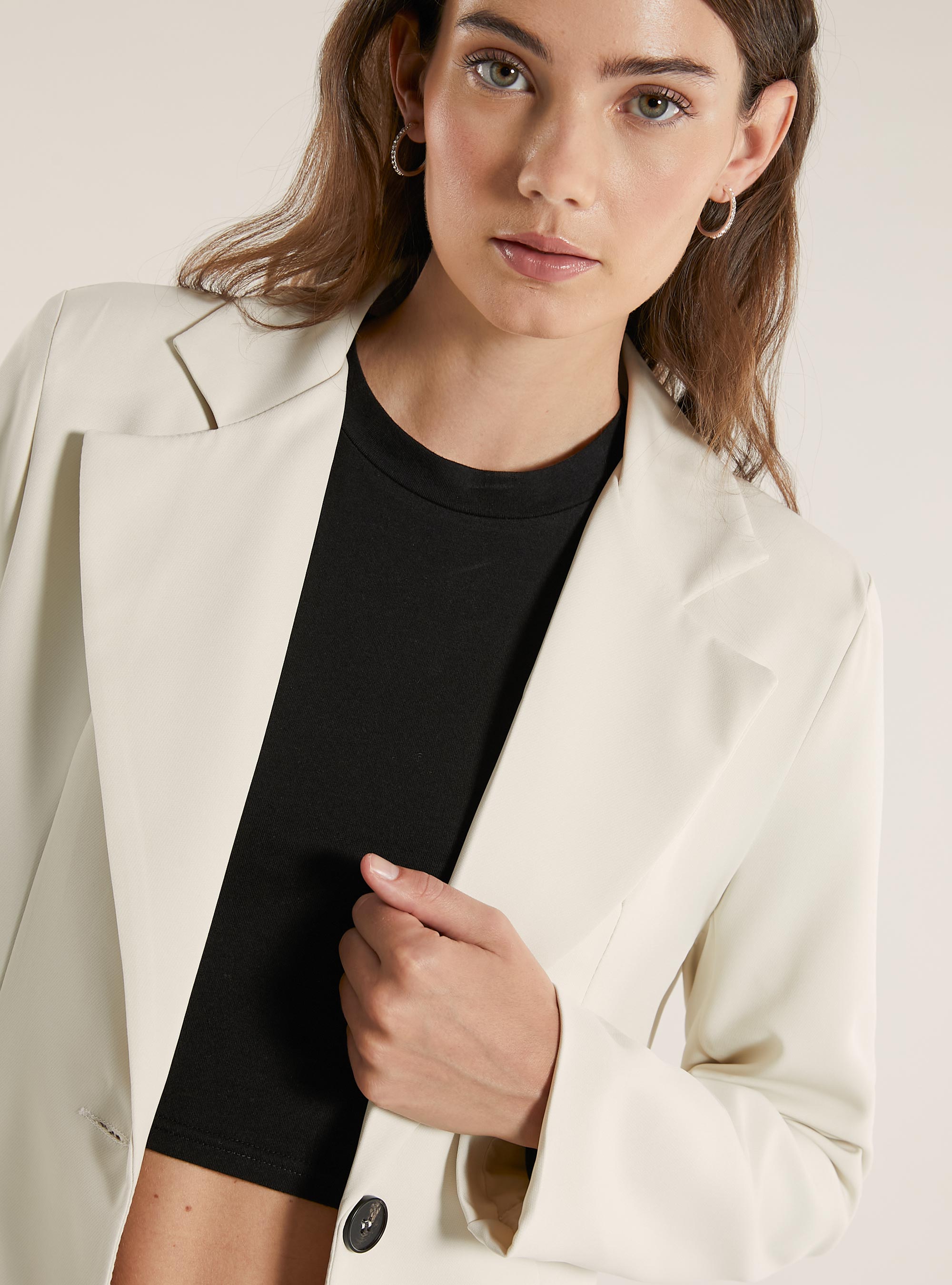 Single-breasted blazer, SA3 SAND LIGHT