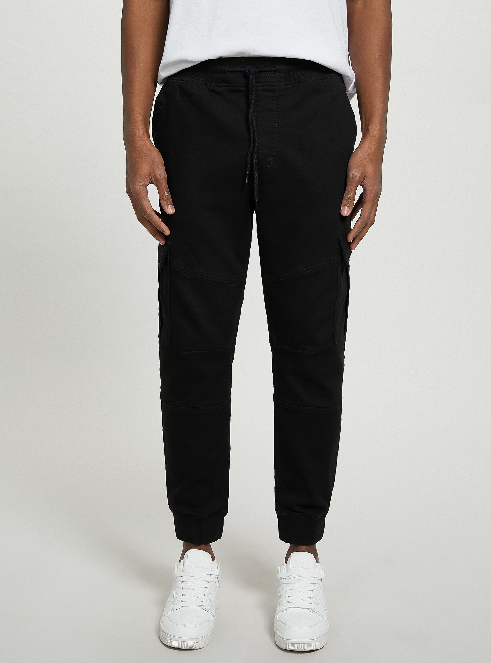 Jogger trousers with large pockets, BK1 BLACK