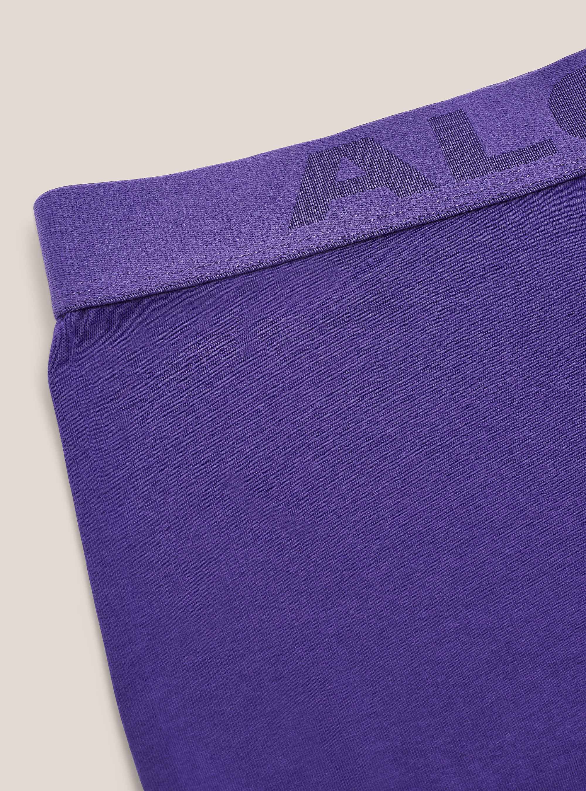 Cale&ccedil;on en coton extensible avec logo, C4417 PURPLE
