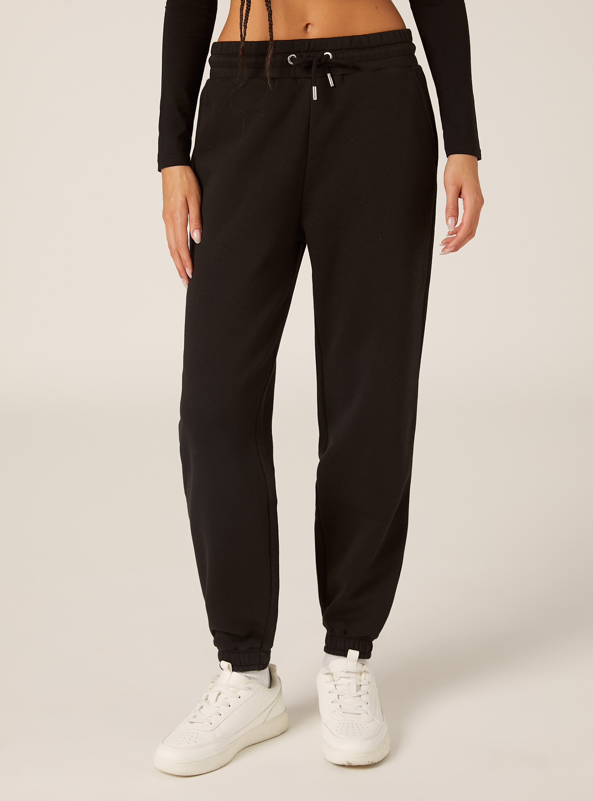 Sweatshirt jogger trousers, BK1 BLACK