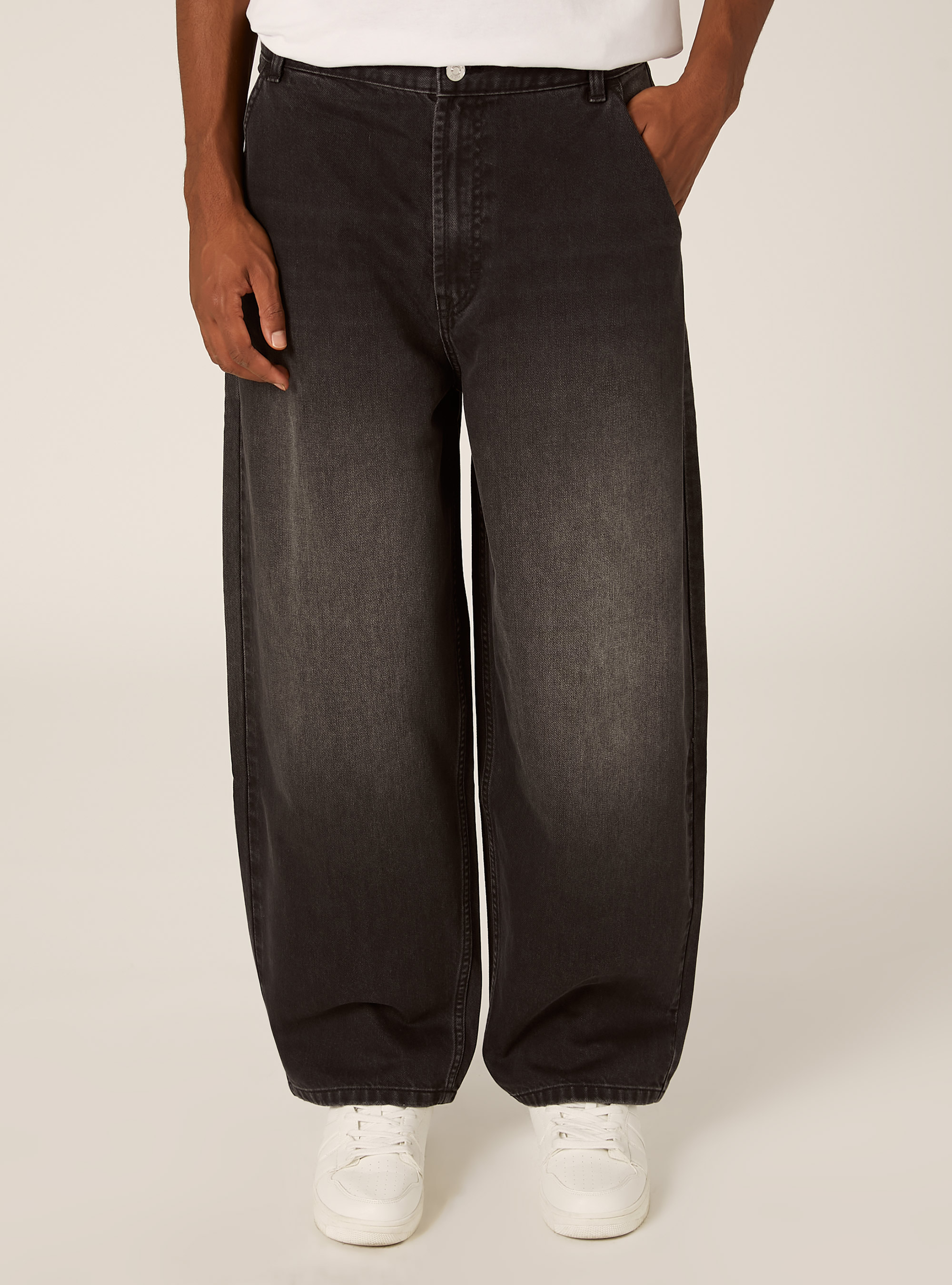 Jeans skater coupe ample, D000 BLACK