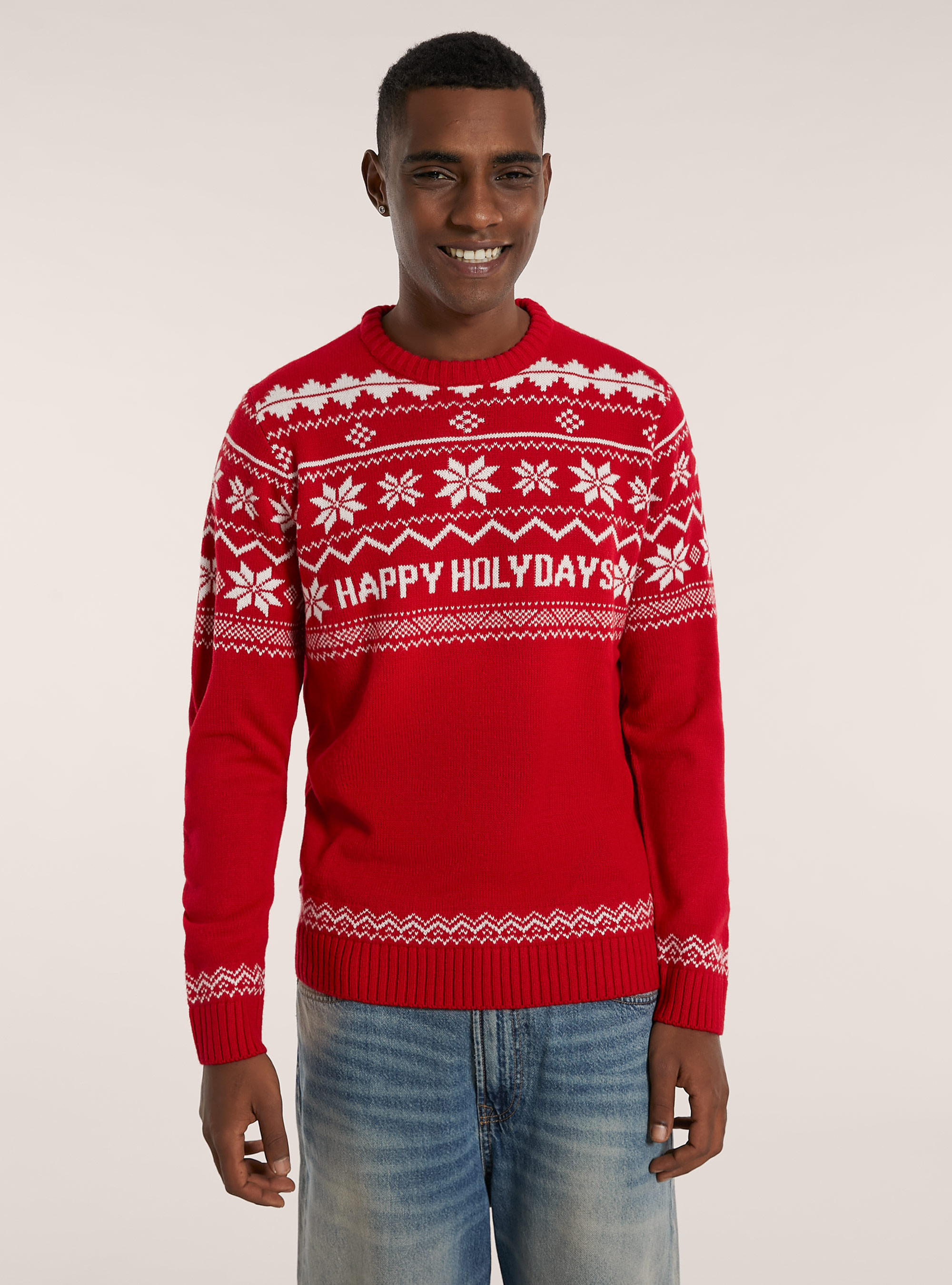 Pullover Christmas Family Collection, WH1 OFF WHITE