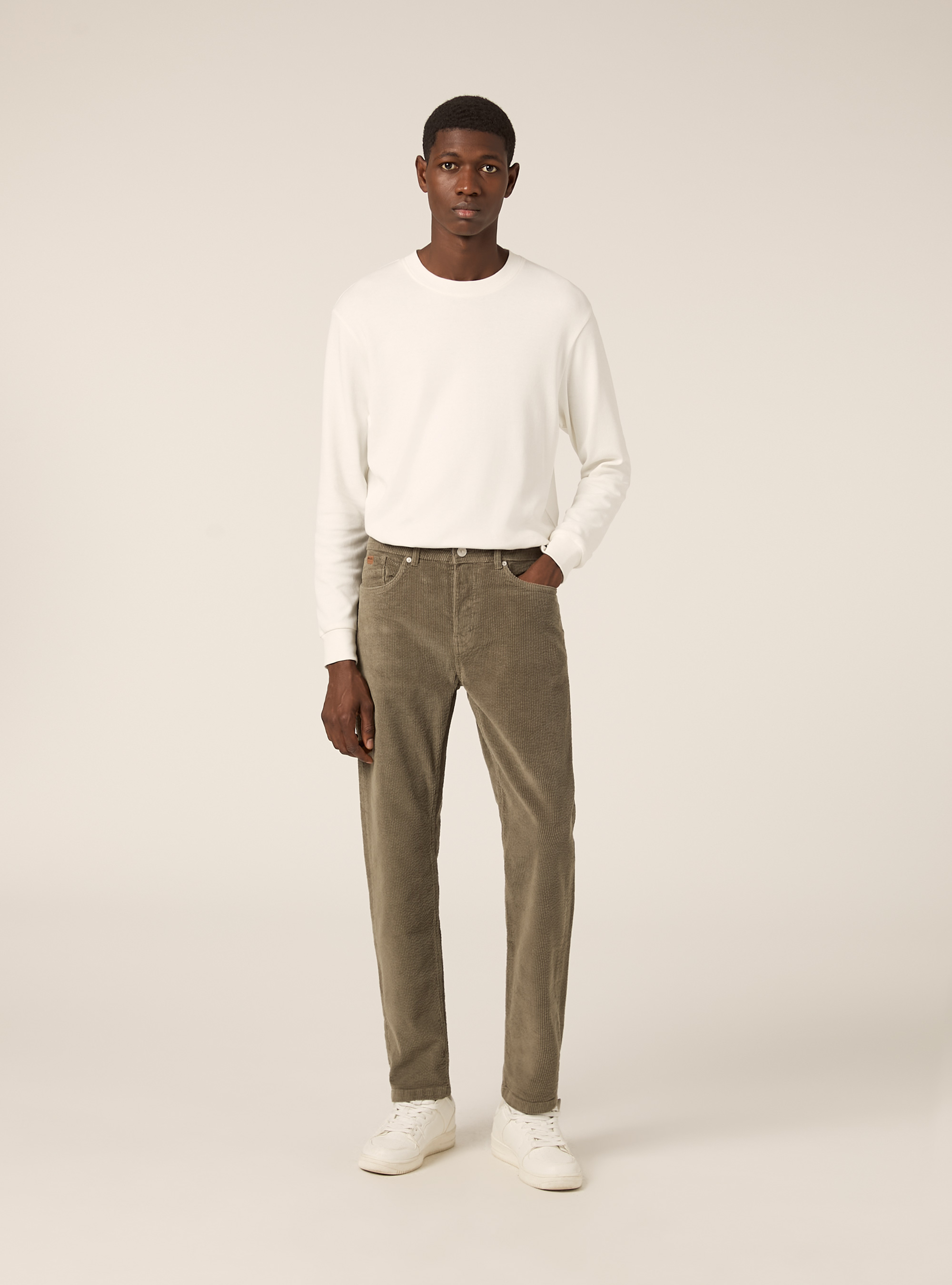 Pantalon skinny en velours cotelé, KY2 KAKY MEDIUM