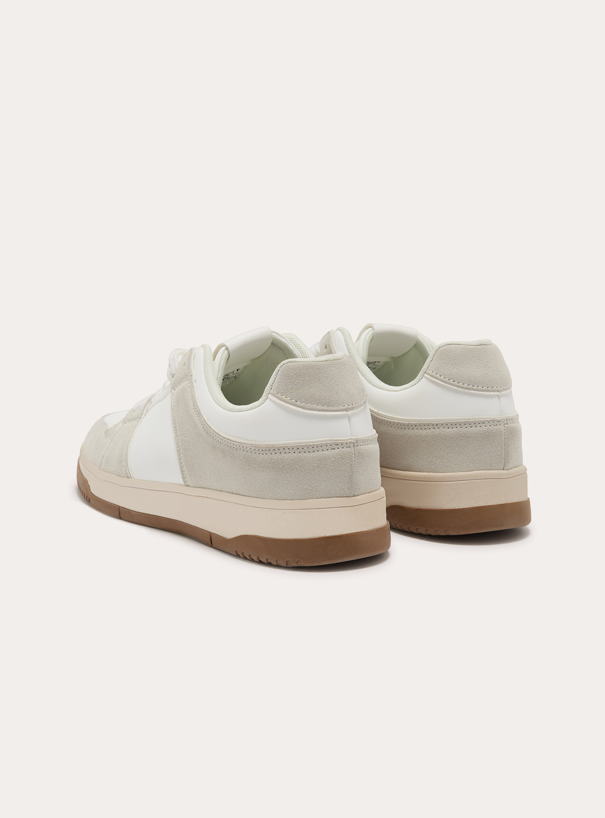 Sneakers with suede details, WH1 OFF WHITE