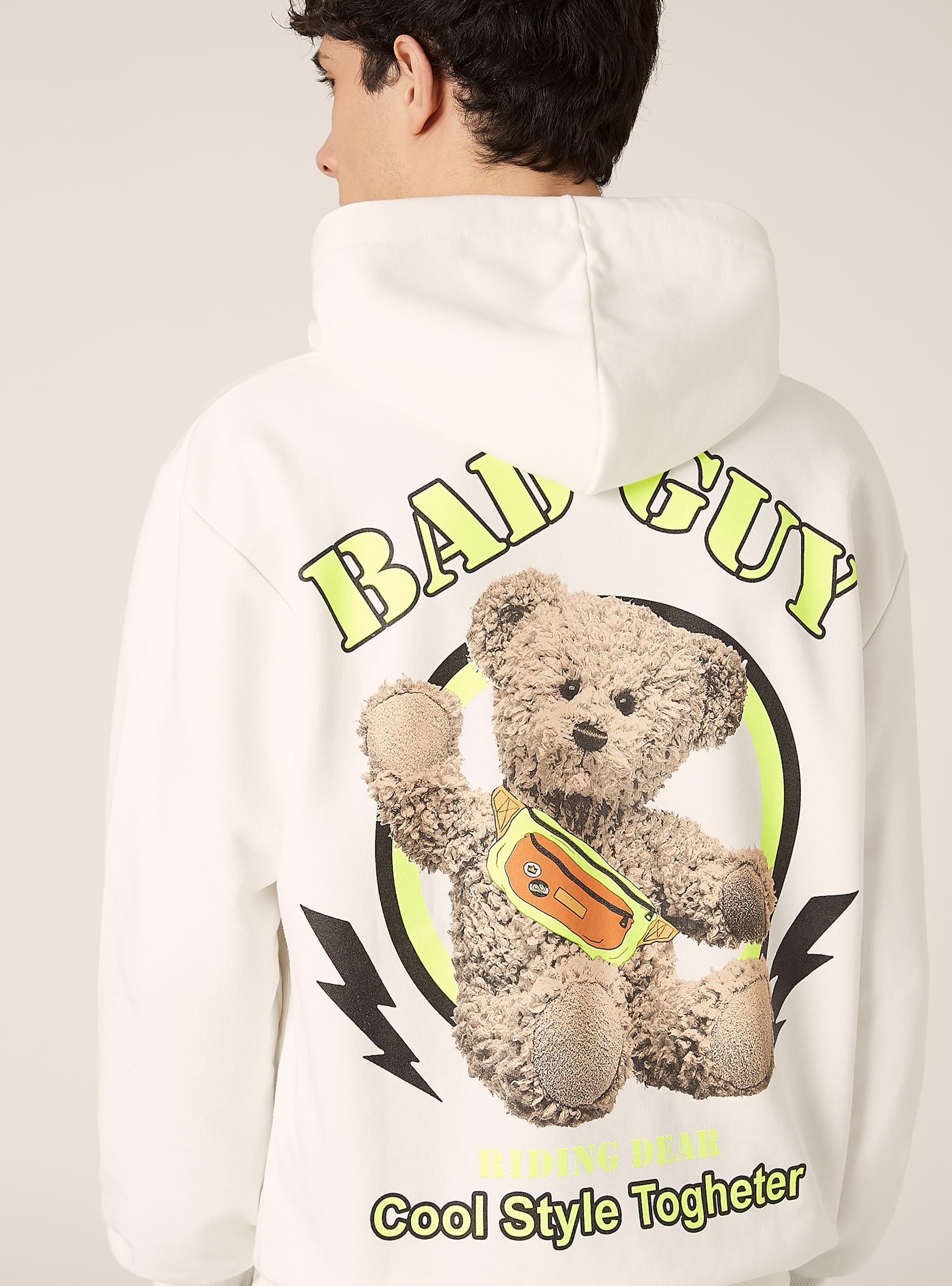 POP STATEMENT hoodie, WH2 WHITE