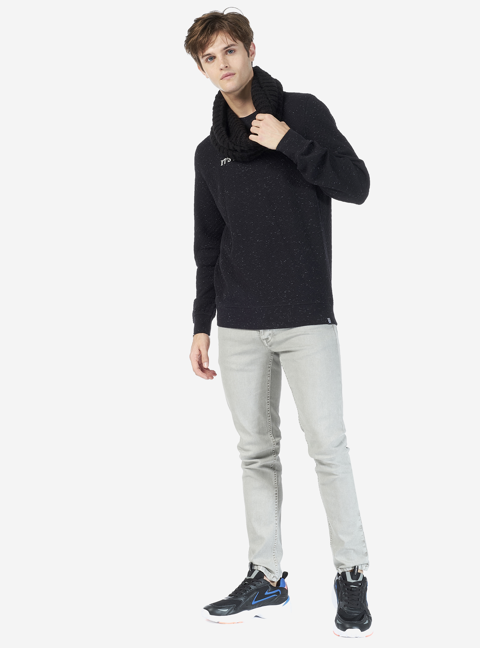 Pantalons twill stretch, C190 GREY