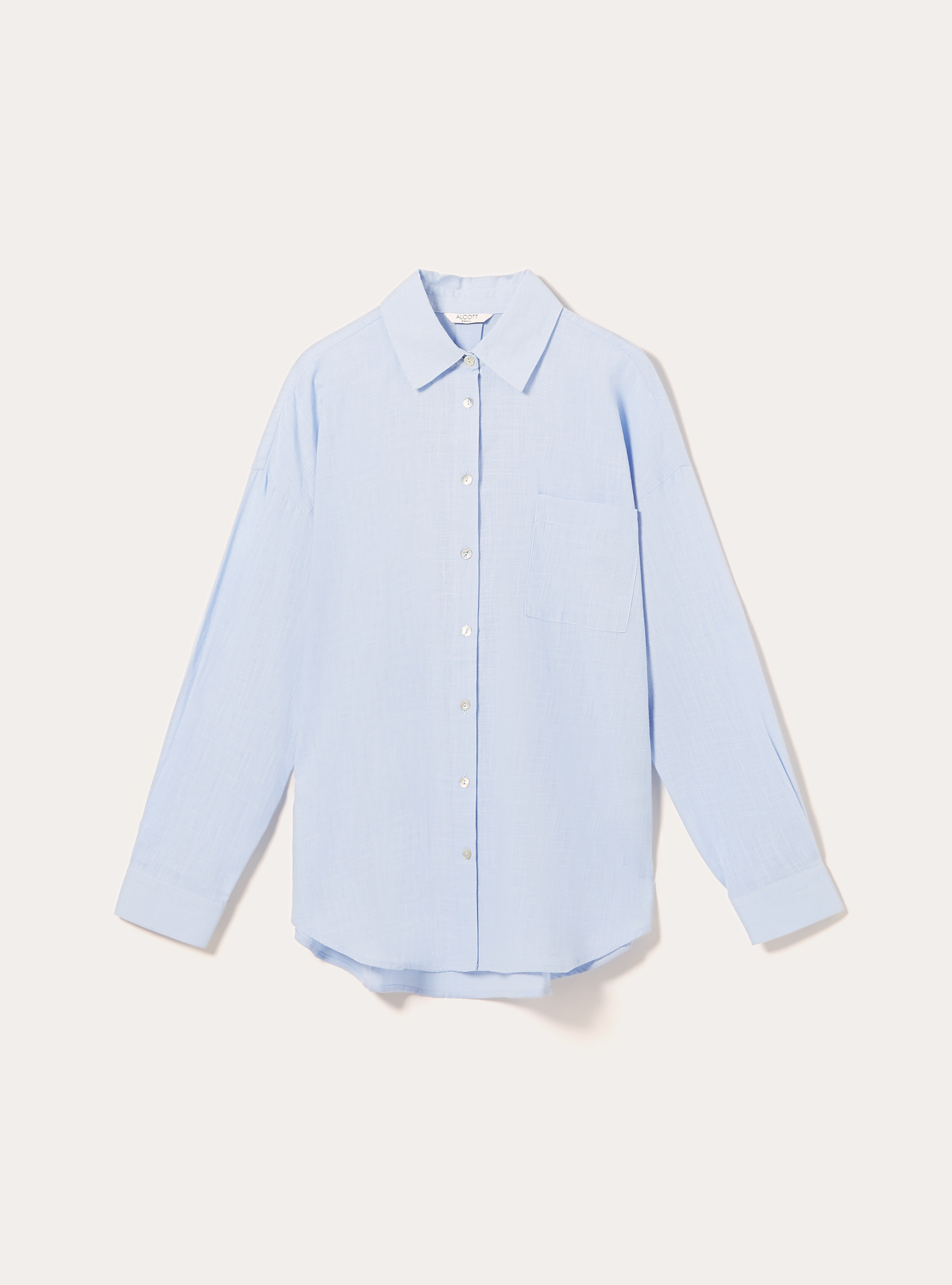 Camisa oversize con bolsillo, AZ3 AZURE LIGHT