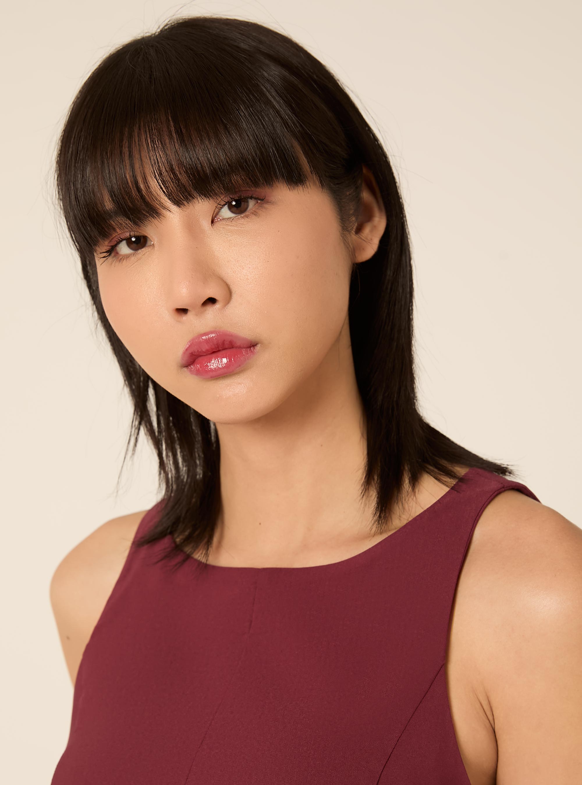 Top baschina senza maniche, BO2 BORDEAUX MEDIUM