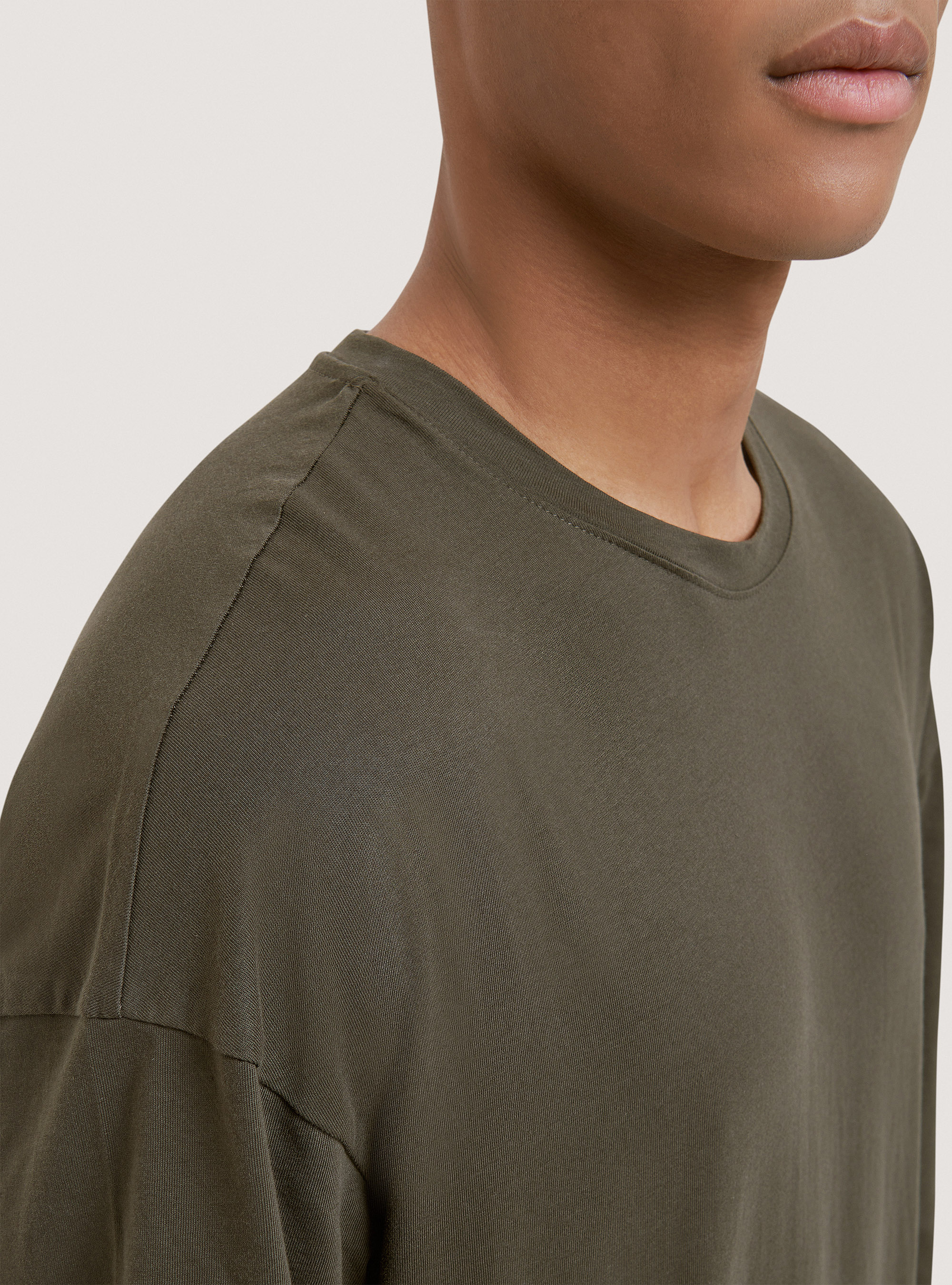 T-Shirt aus Baumwolle in Übergröß, C6609 KAKY