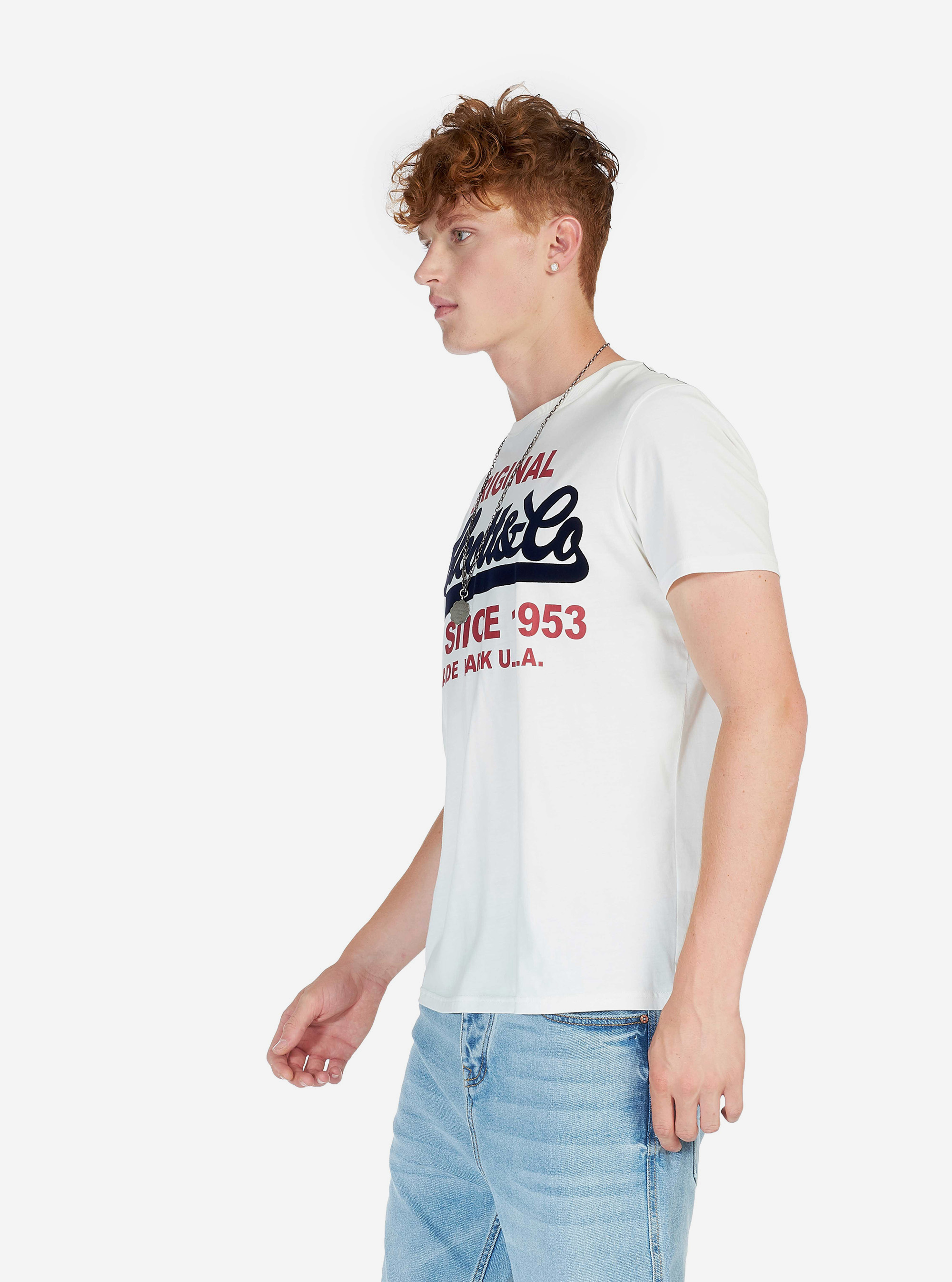 T-shirt avec imprim&eacute;, C0002 OFF-WHITE