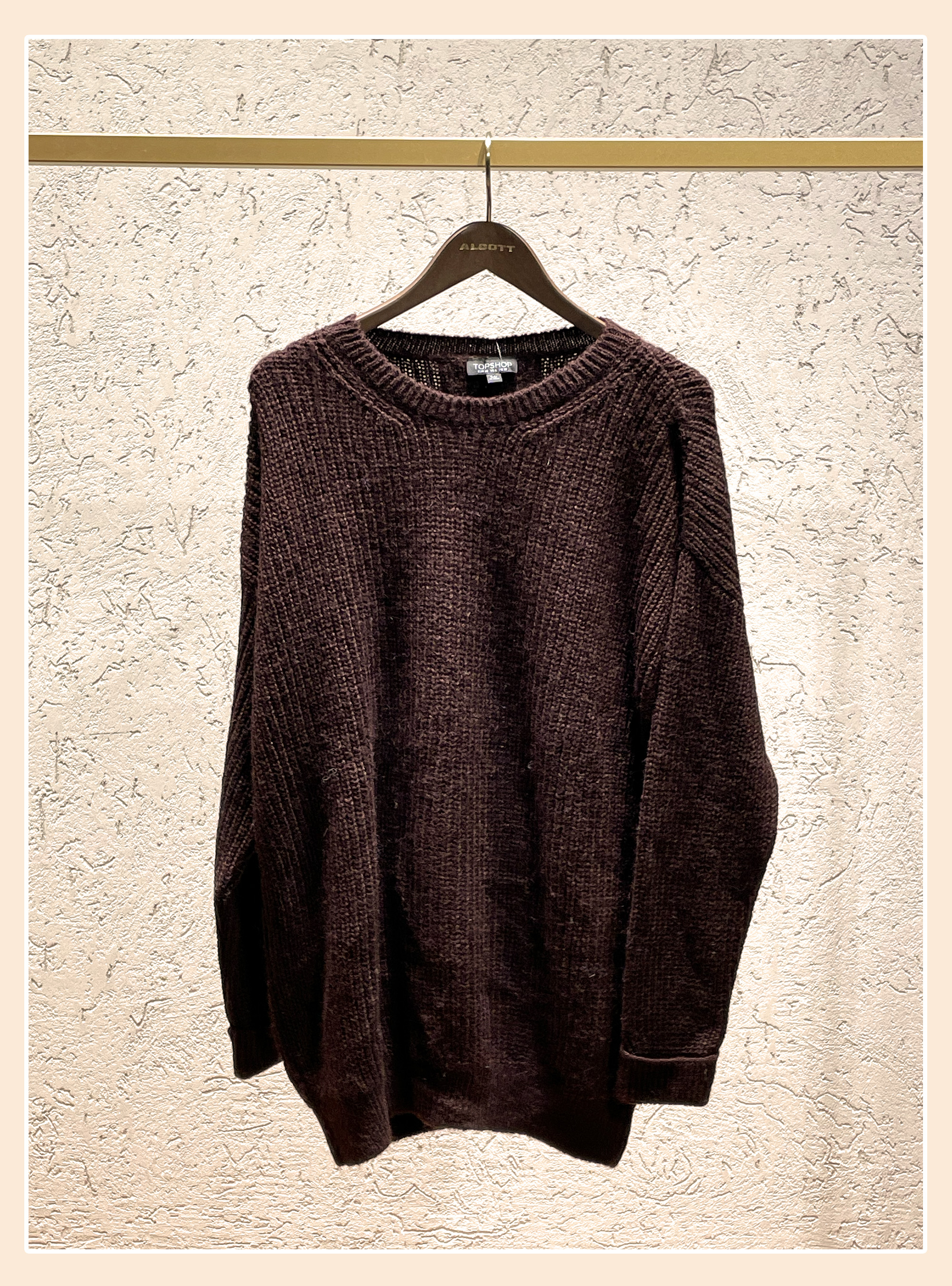 English ribbed pullover, BORDEAUX