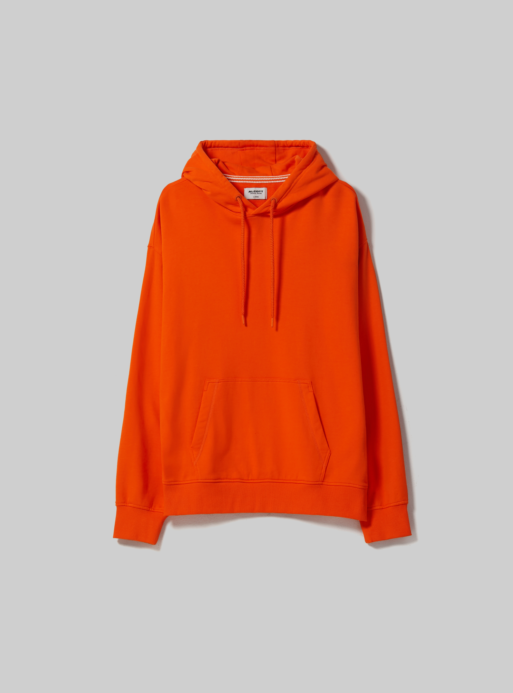Sweatshirt with hood and pouch pocket, OR1 ORANGE DARK