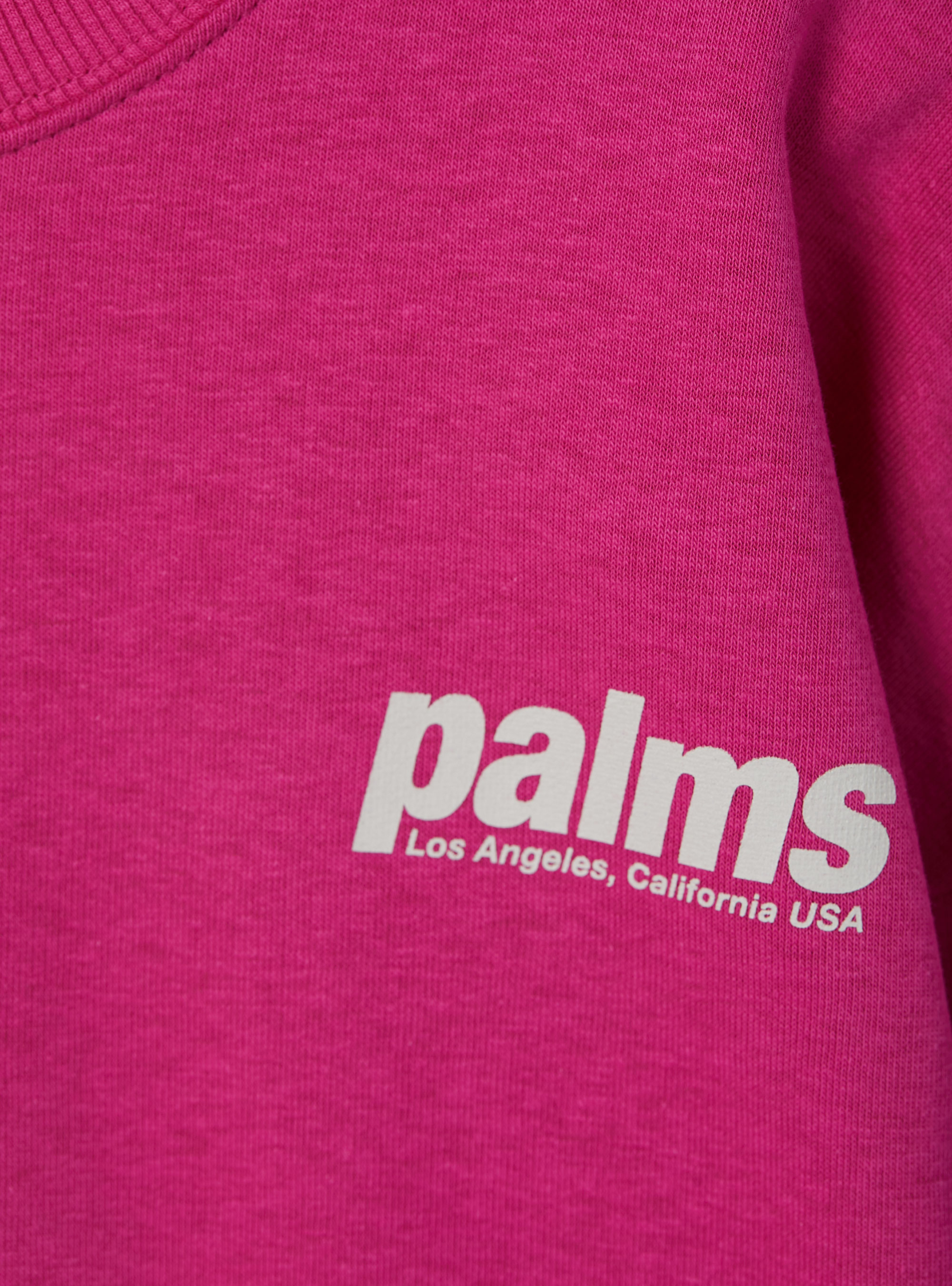 Sweat-shirt court avec impression de lettrage, FX2 FUXIA MEDIUM