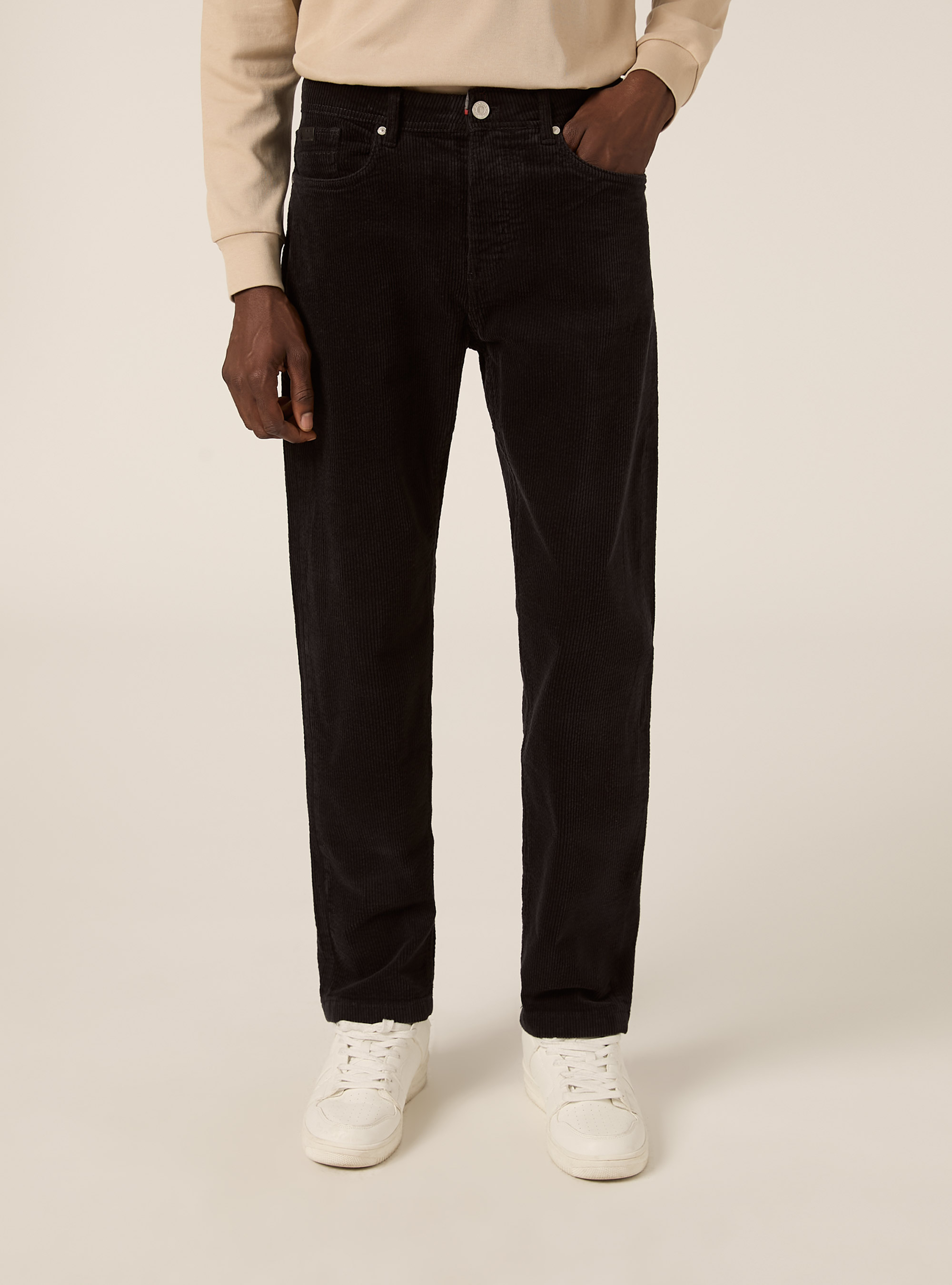 Pantalon skinny en velours cotelé, GY1 GREY DARK