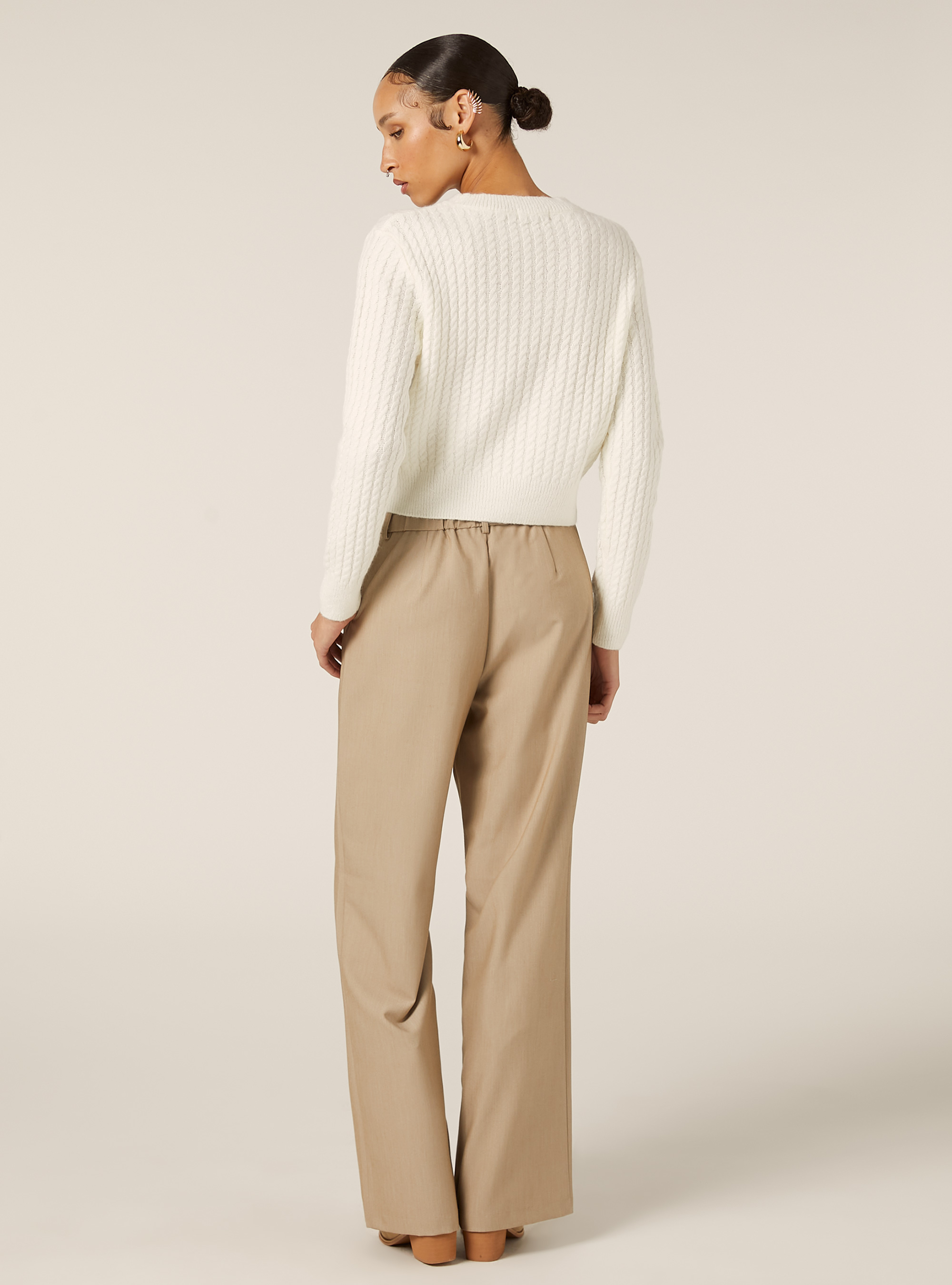 Maglia a trecce, WH2 WHITE