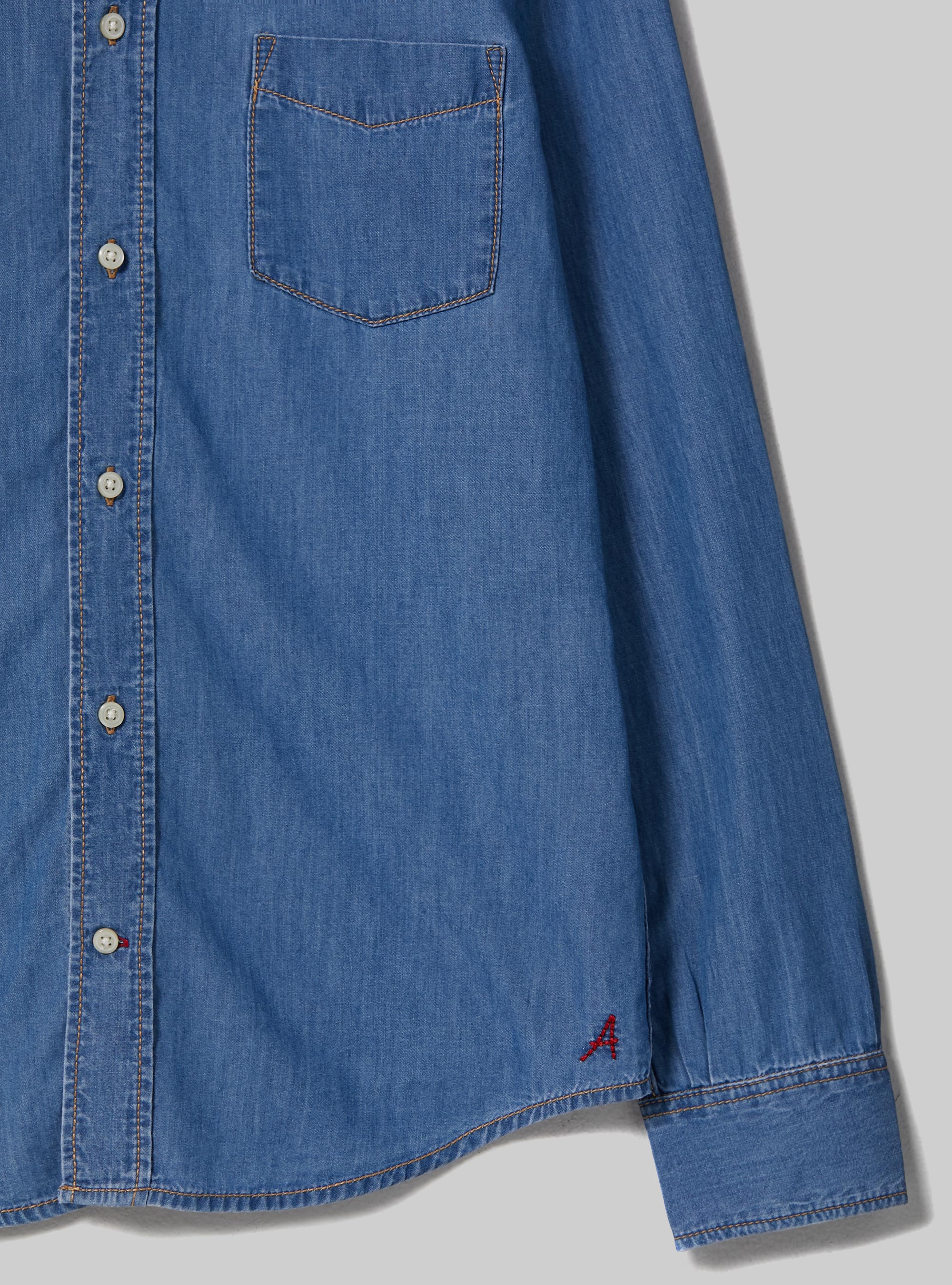 Chemise en jean, D003 MEDIUM BLUE