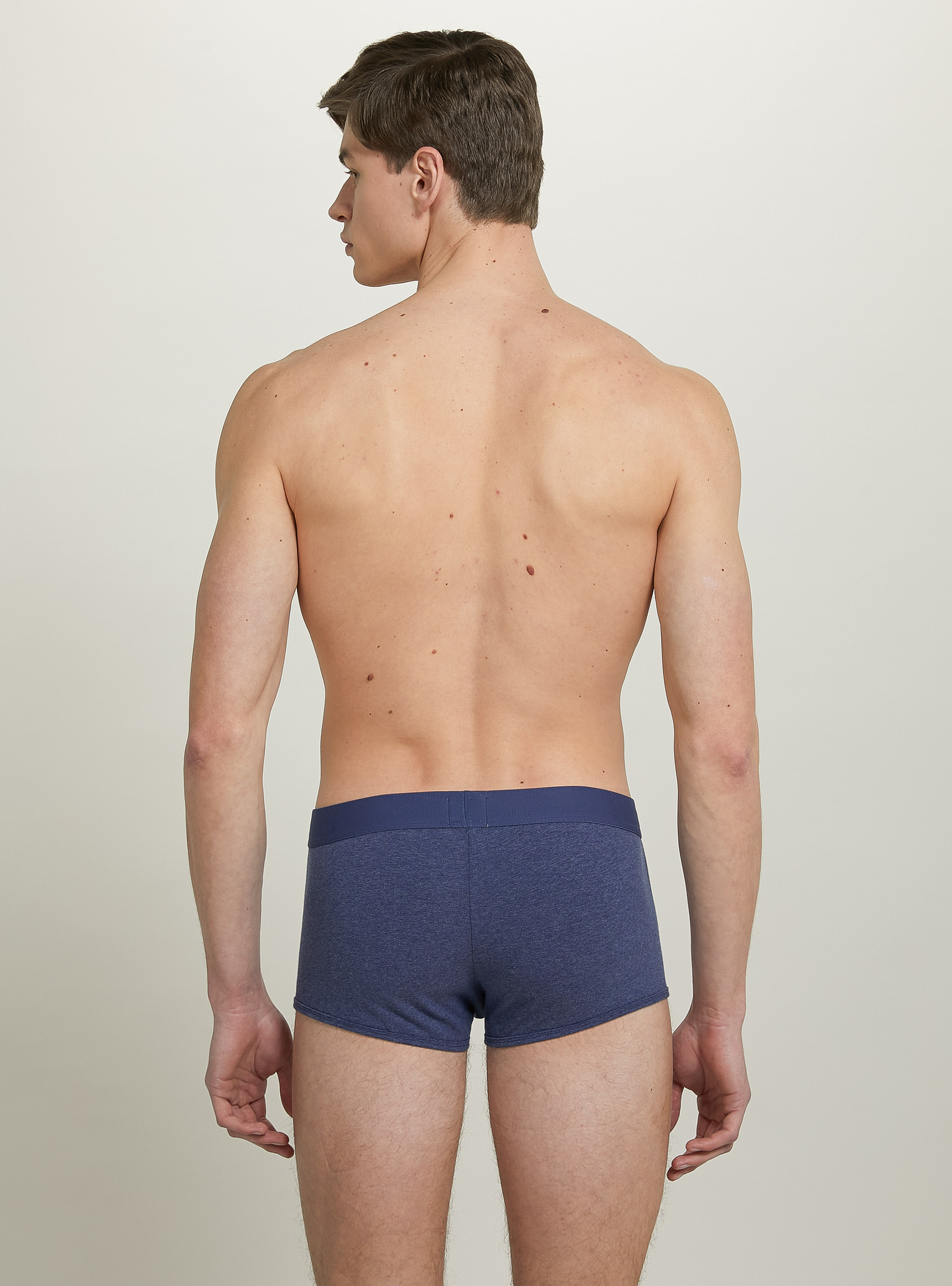 Boxer in cotone elasticizzato con logo, MBL2 BLUE MEL MED